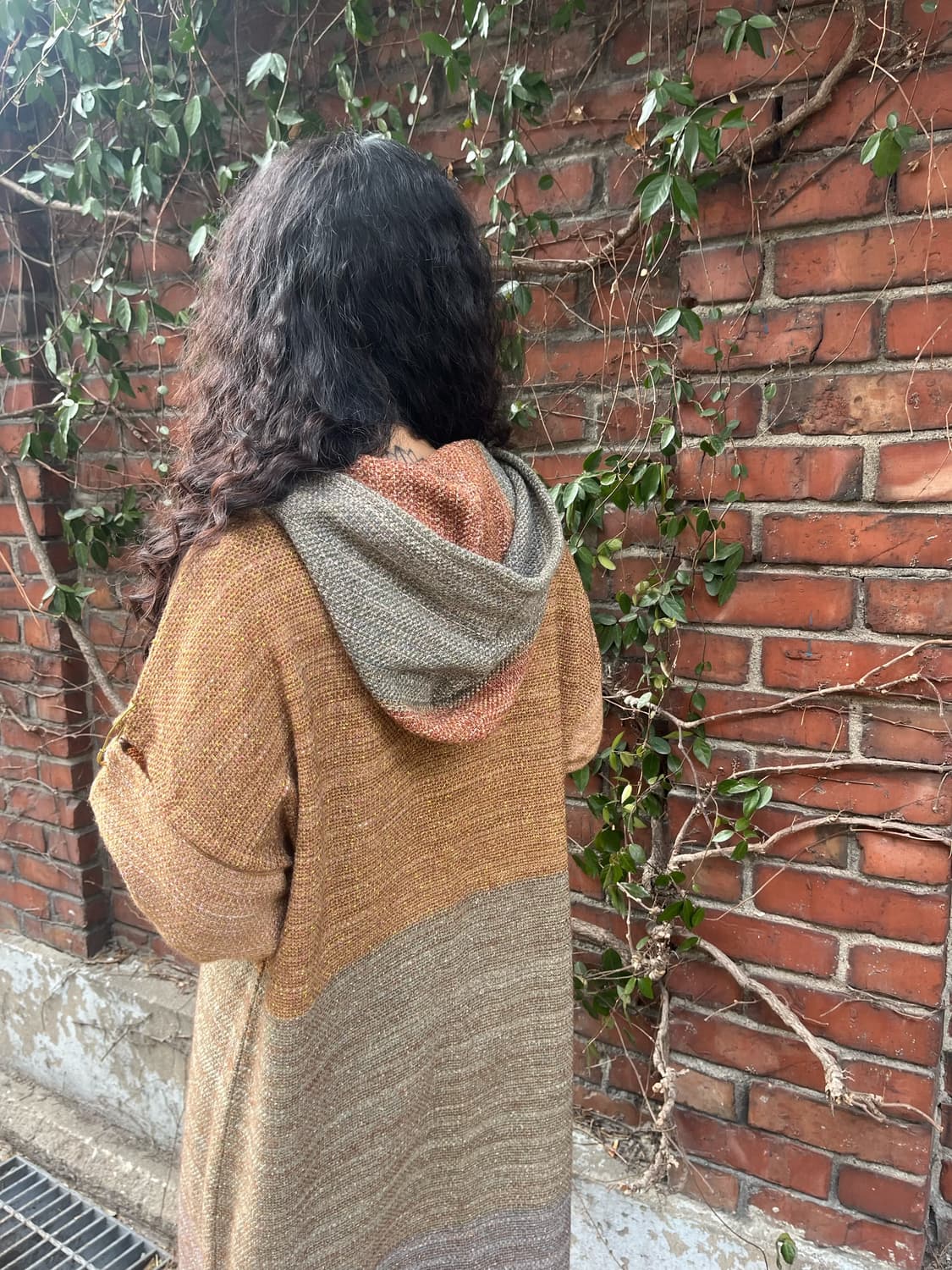 히피 무드 롱 후드 원피스 상품이미지5