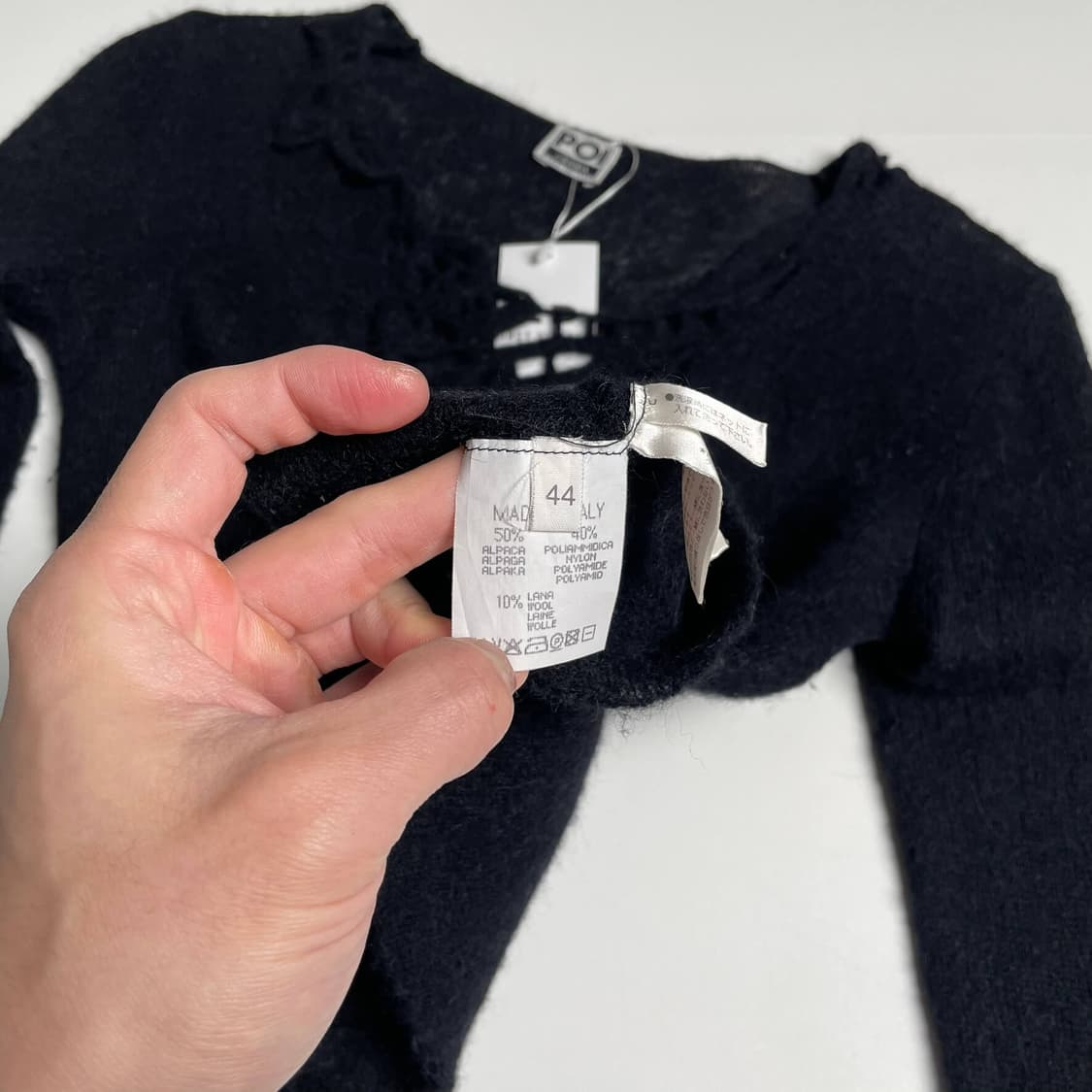 Krizia poi 그물 디테일 알파카 블렌드 니트 (italy)   상품이미지7