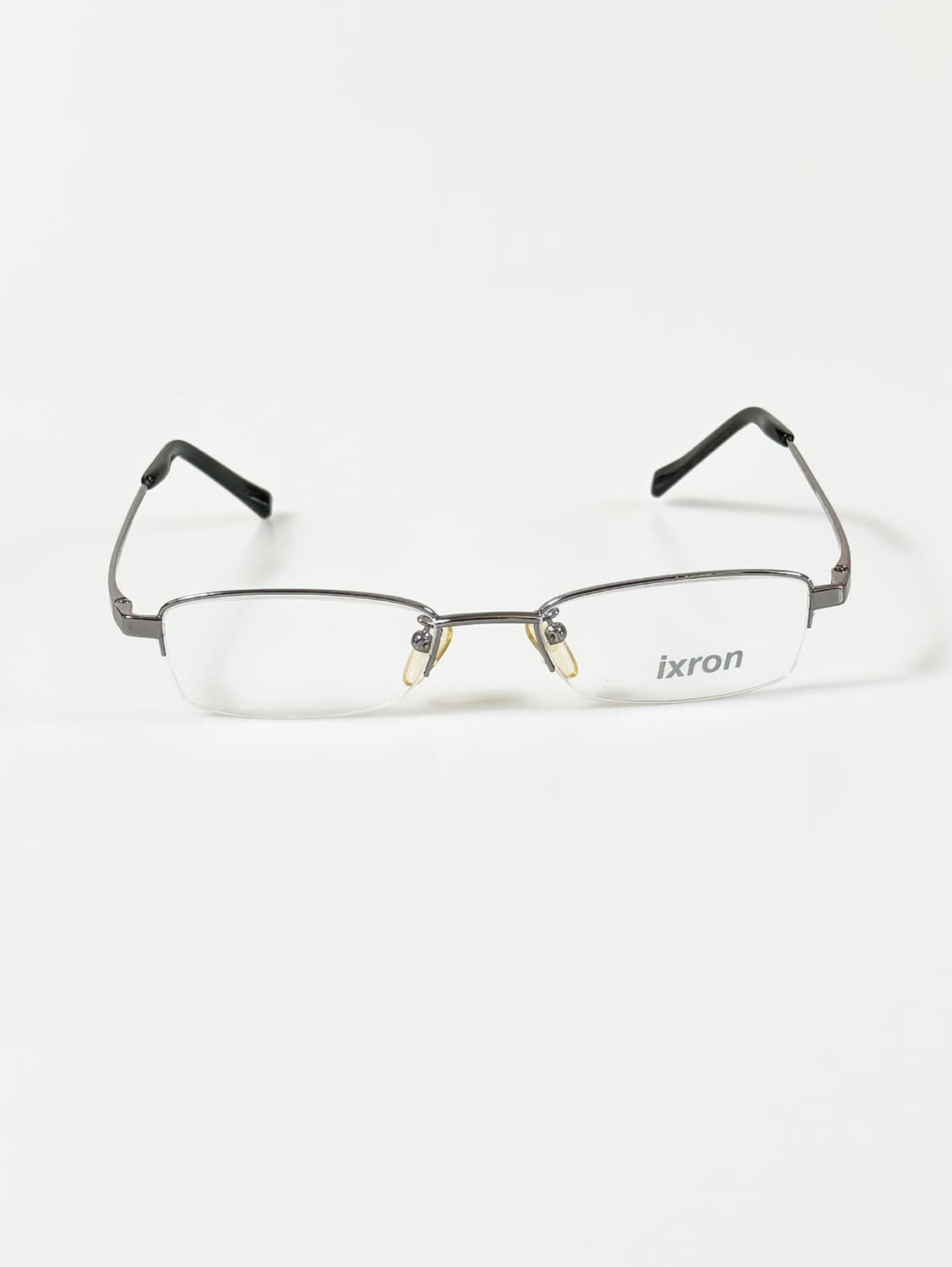 90s IXRON 실버 반무테 스퀘어 빈티지 안경 상품이미지1