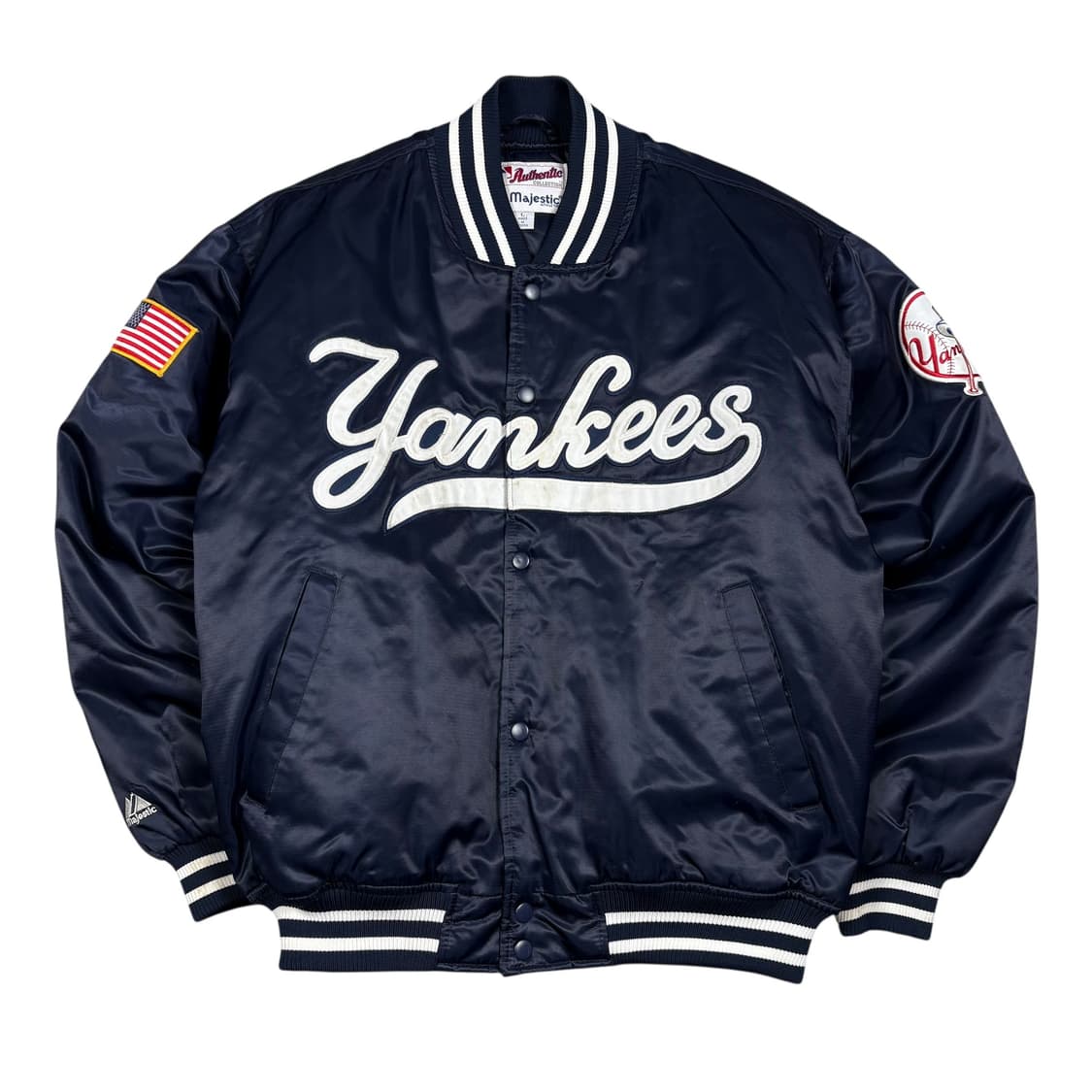 마제스틱 내이비컬러 뉴욕 양키스 스타디움 자켓 상품이미지1