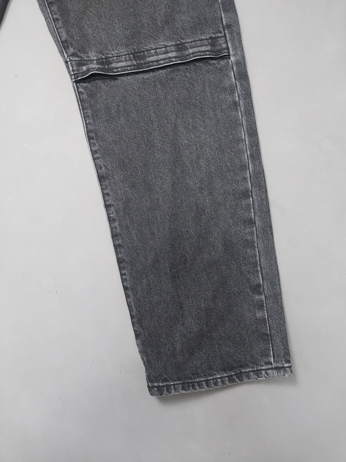 [34] 비슬로우 퍼플 미들지퍼 와이드 블랙진 청바지 상품이미지5