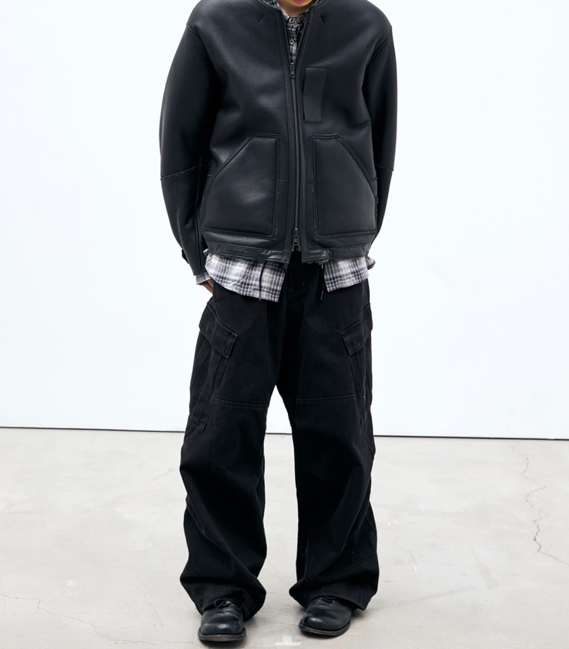 해칭룸 밀팬츠 워시드 블랙 (M) 사이즈 상품이미지2