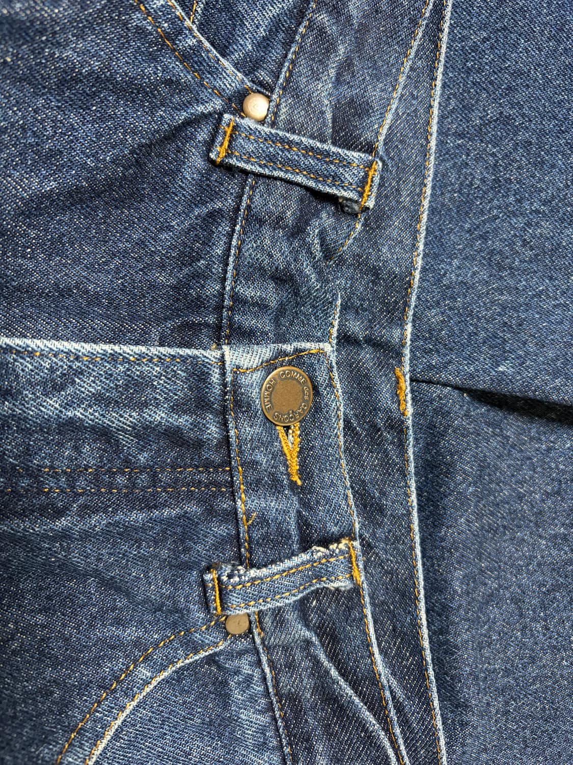 꼼데가르송 다나카 옴므 90s 레더탭 데님 상품이미지4