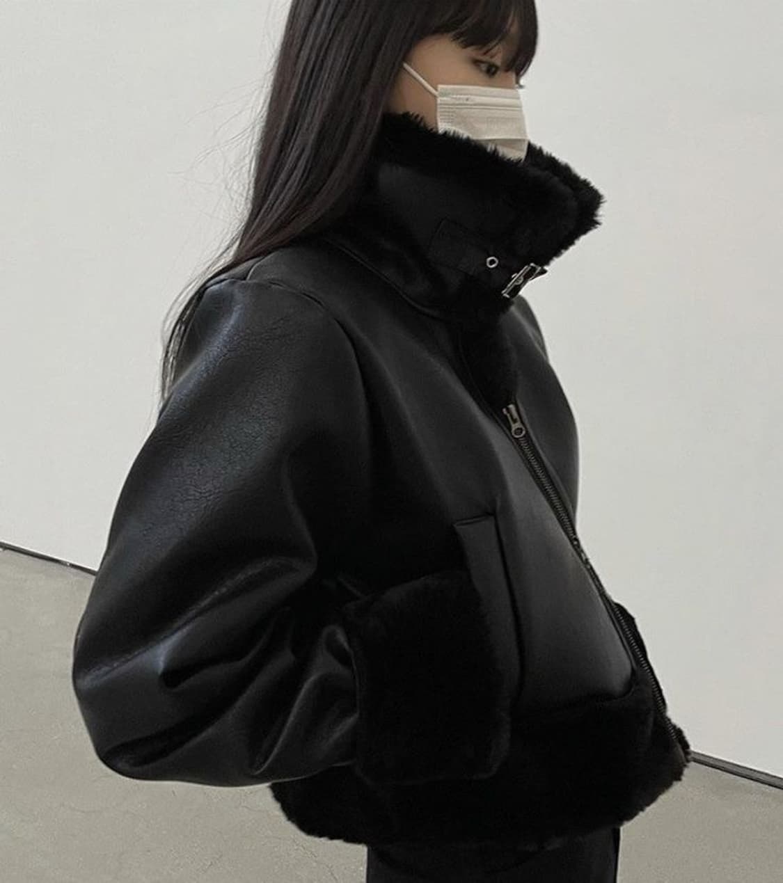H&M 무스탕 자켓 아우터 상품이미지1