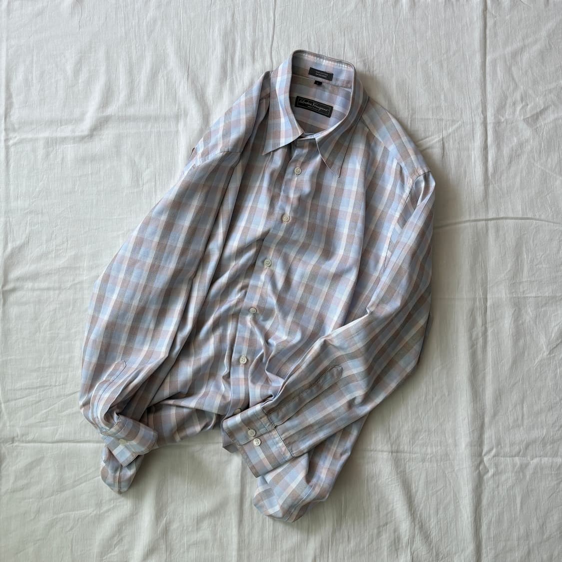  ▫️Salvatore Ferragamo Check Shirts 상품이미지1