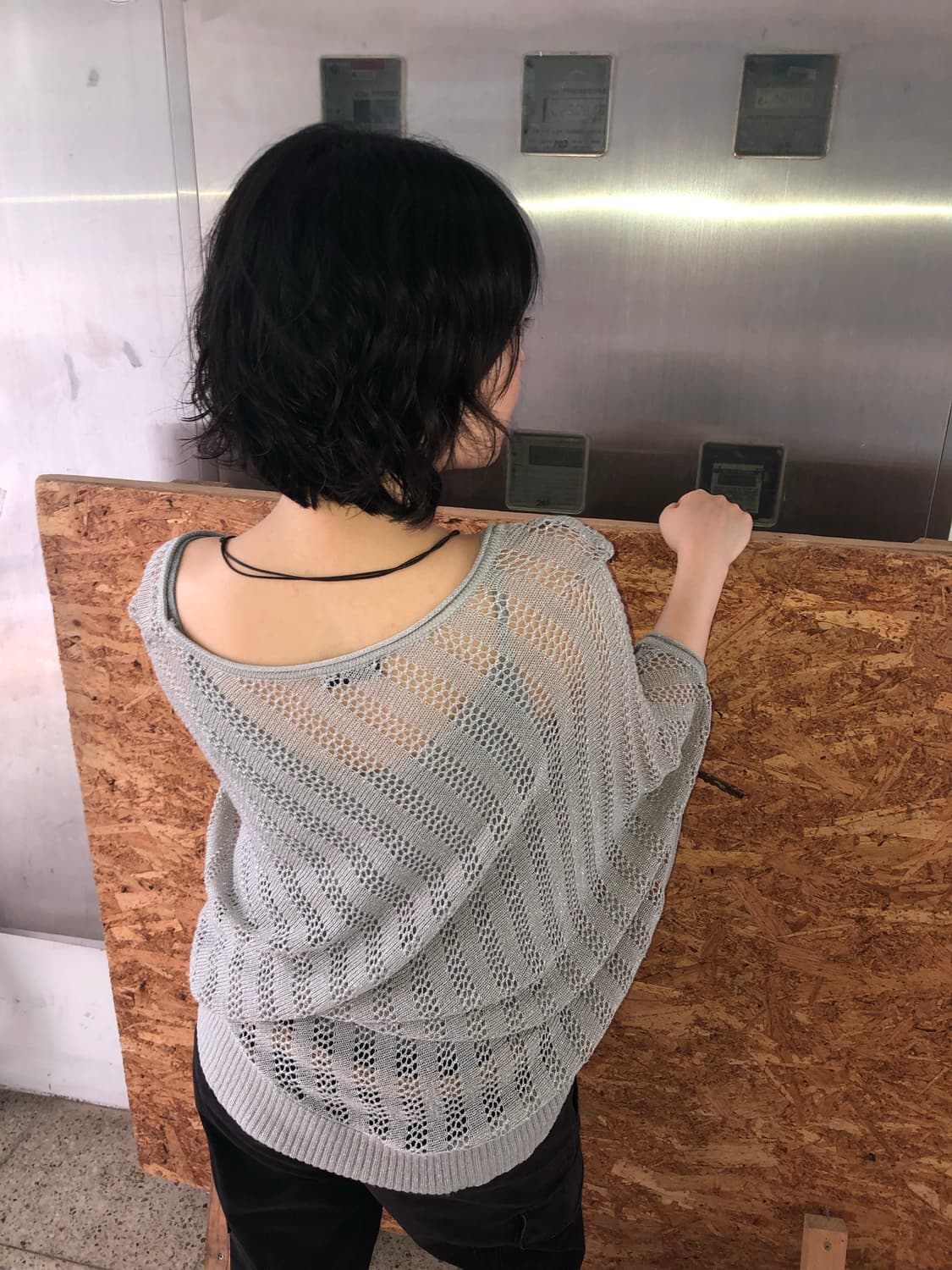 mesh knit top 상품이미지2