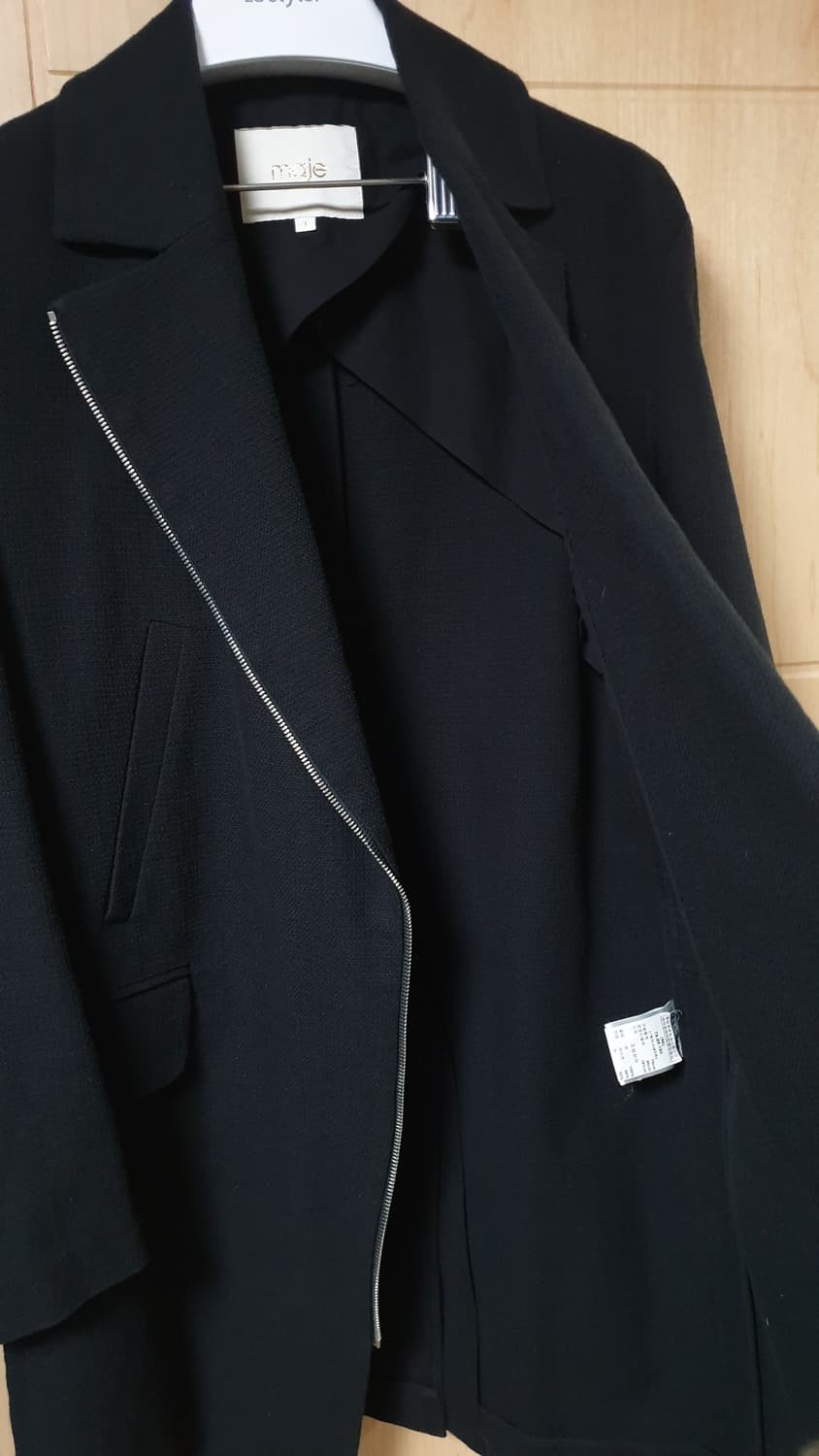 마쥬 블랙 코튼 봄 자켓 1사이즈 상품이미지4