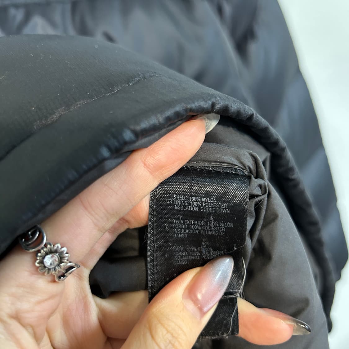노스페이스 700 눕시 구스다운 패딩 95 블랙 상품이미지4
