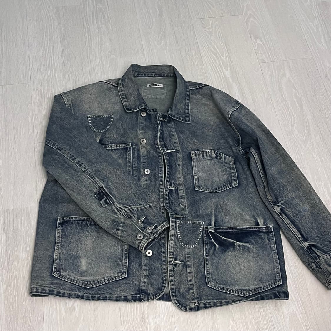 BIRTHDAY 패치워크 데님 자켓 XL (105) 상품이미지2