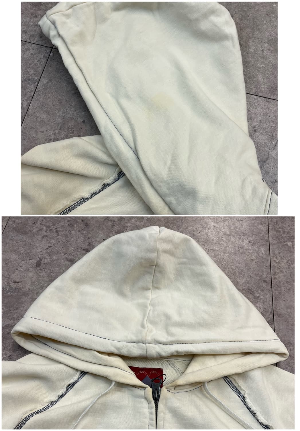 리바이스 후드집업 아이보리 XL(105) #csz2199 상품이미지6