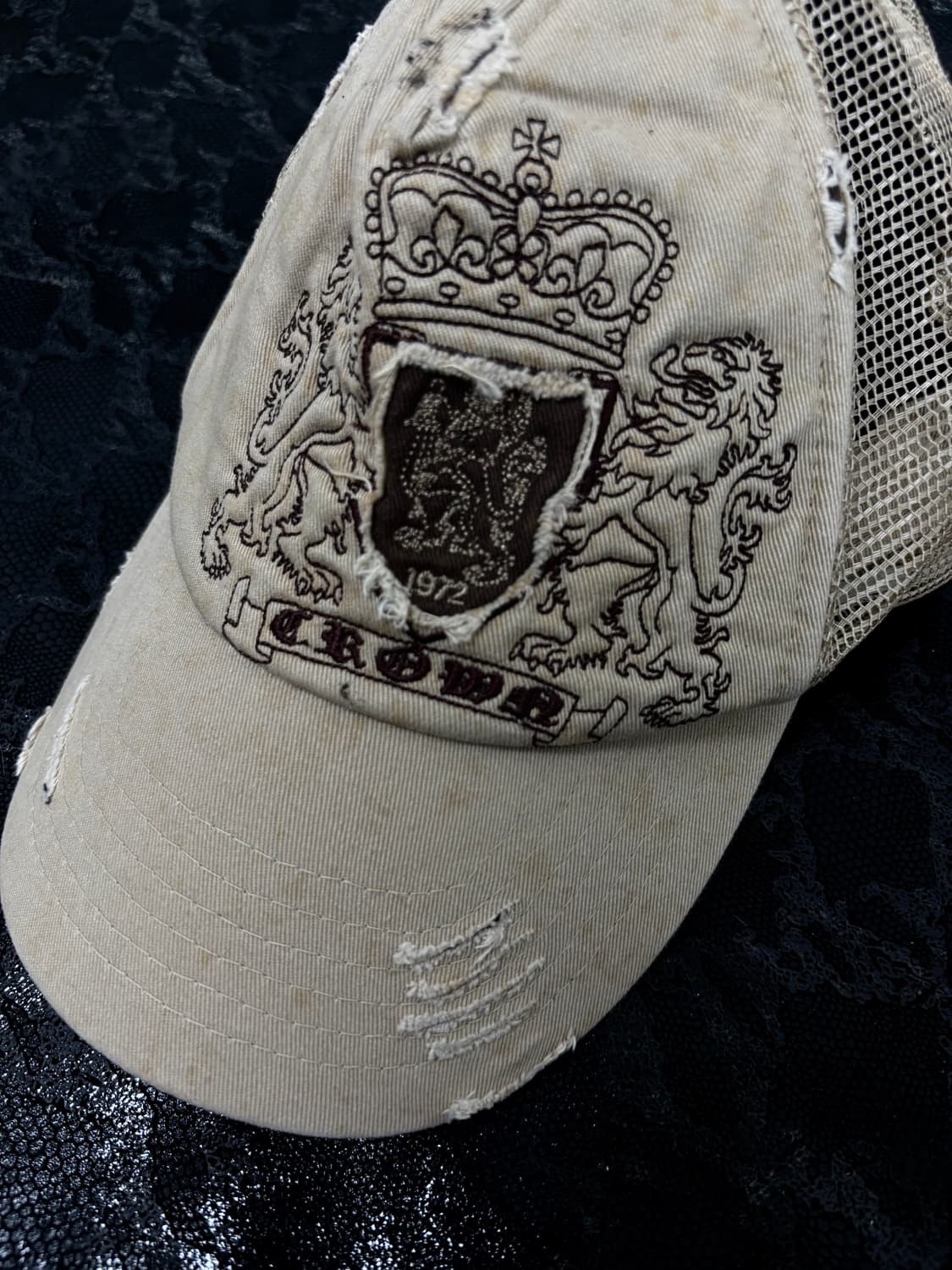 “Vintage” Gothic Design Mesh Cap 상품이미지2