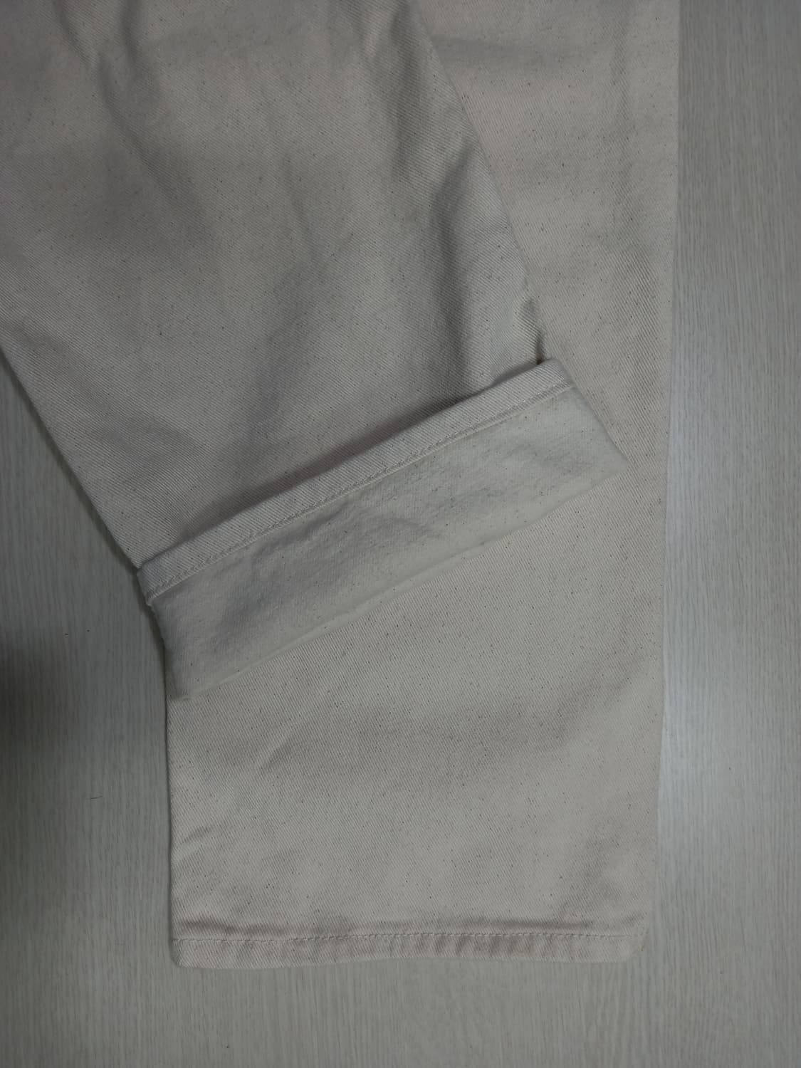 27-28 새상품 MERRY AROUND 하이웨이스트 크림진 27-614 상품이미지5