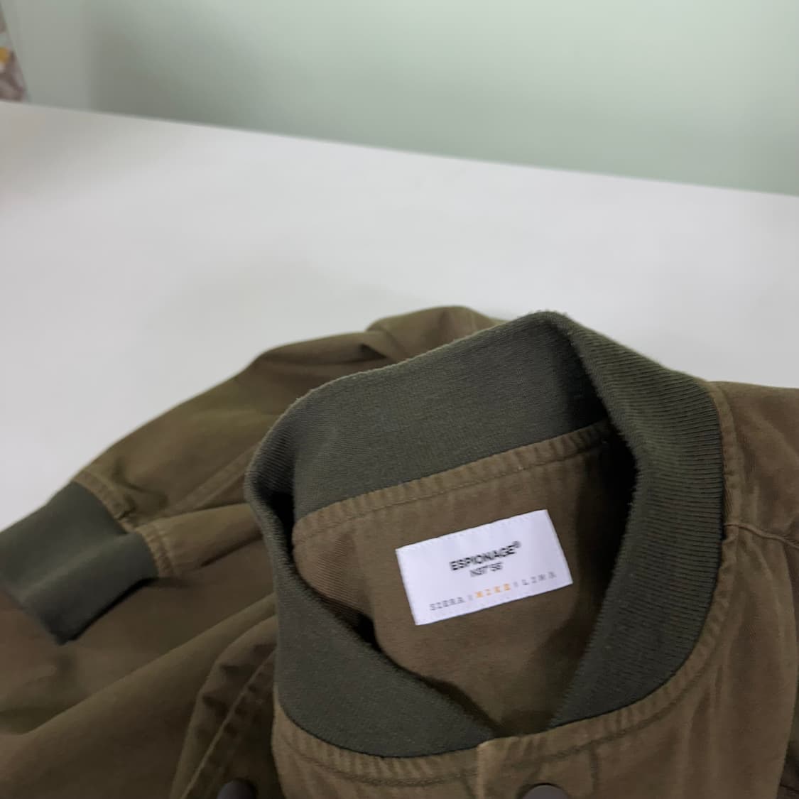 95 에스피오나지 암포켓 코튼 MA1 카키 코튼자켓 상품이미지4