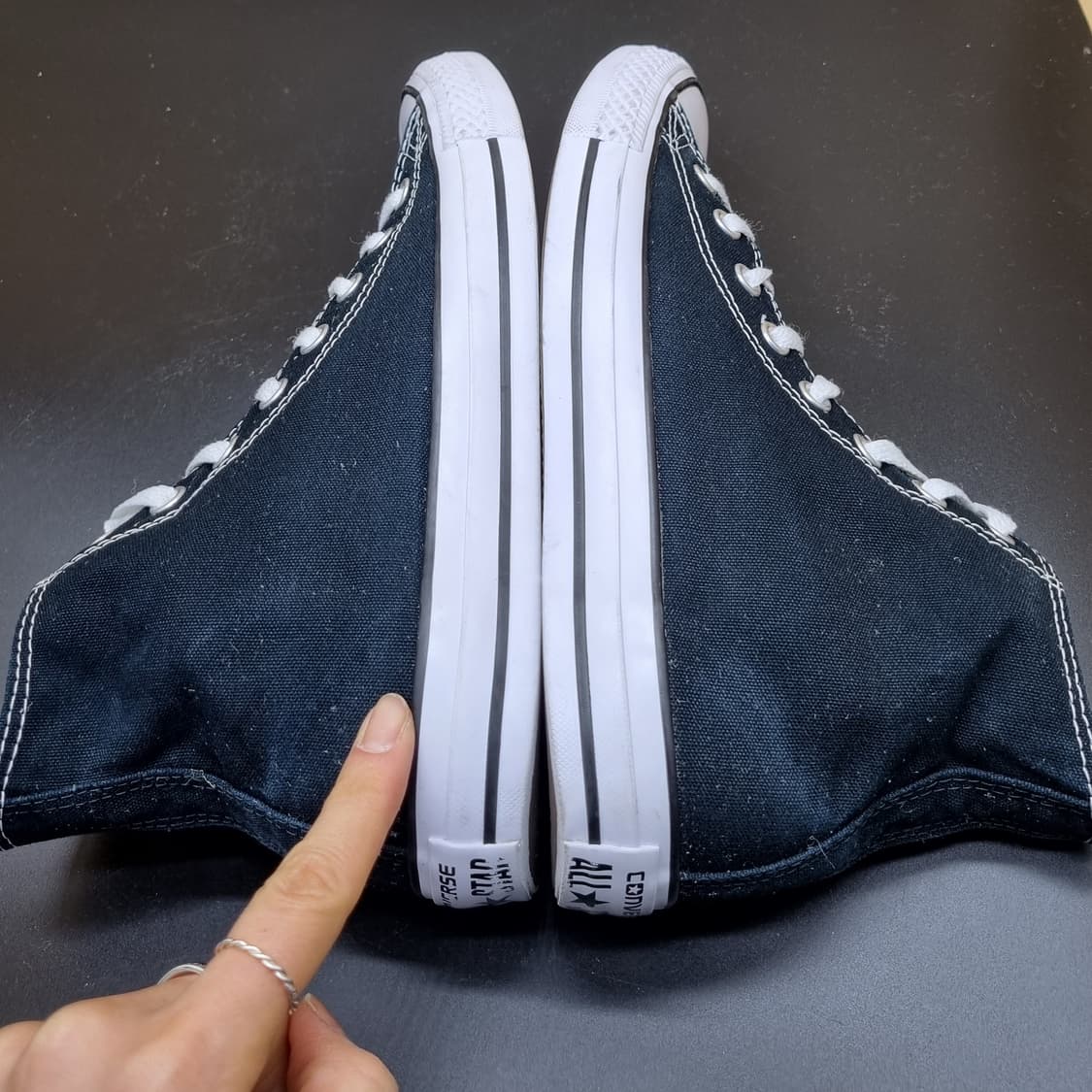 컨버스 척테일러 블랙 남성하이탑260  상품이미지5