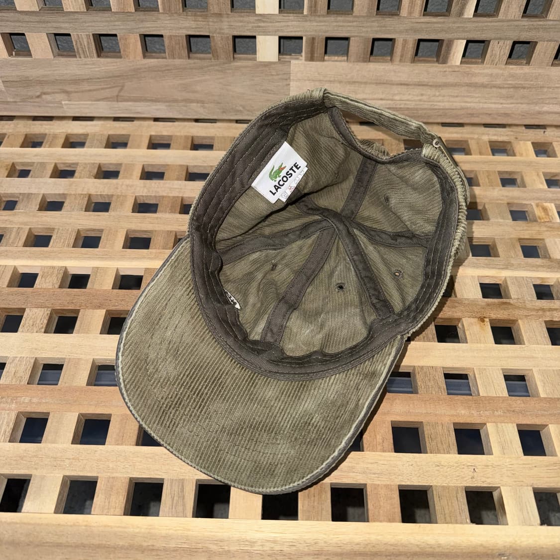 라코스테 코듀로이 카키 캡 상품이미지5
