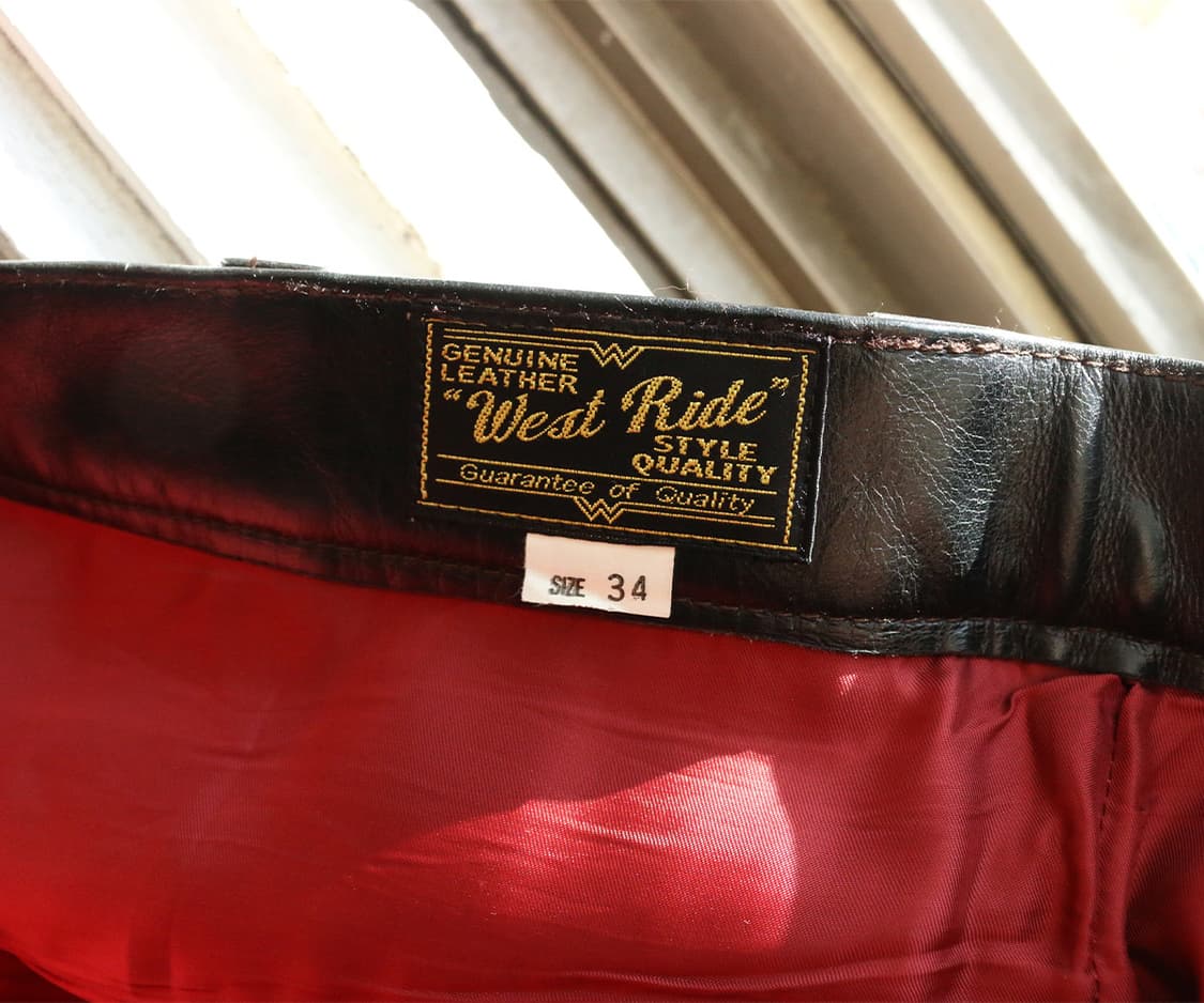  West Ride 버팔로 레더 부츠컷 팬츠 상품이미지8