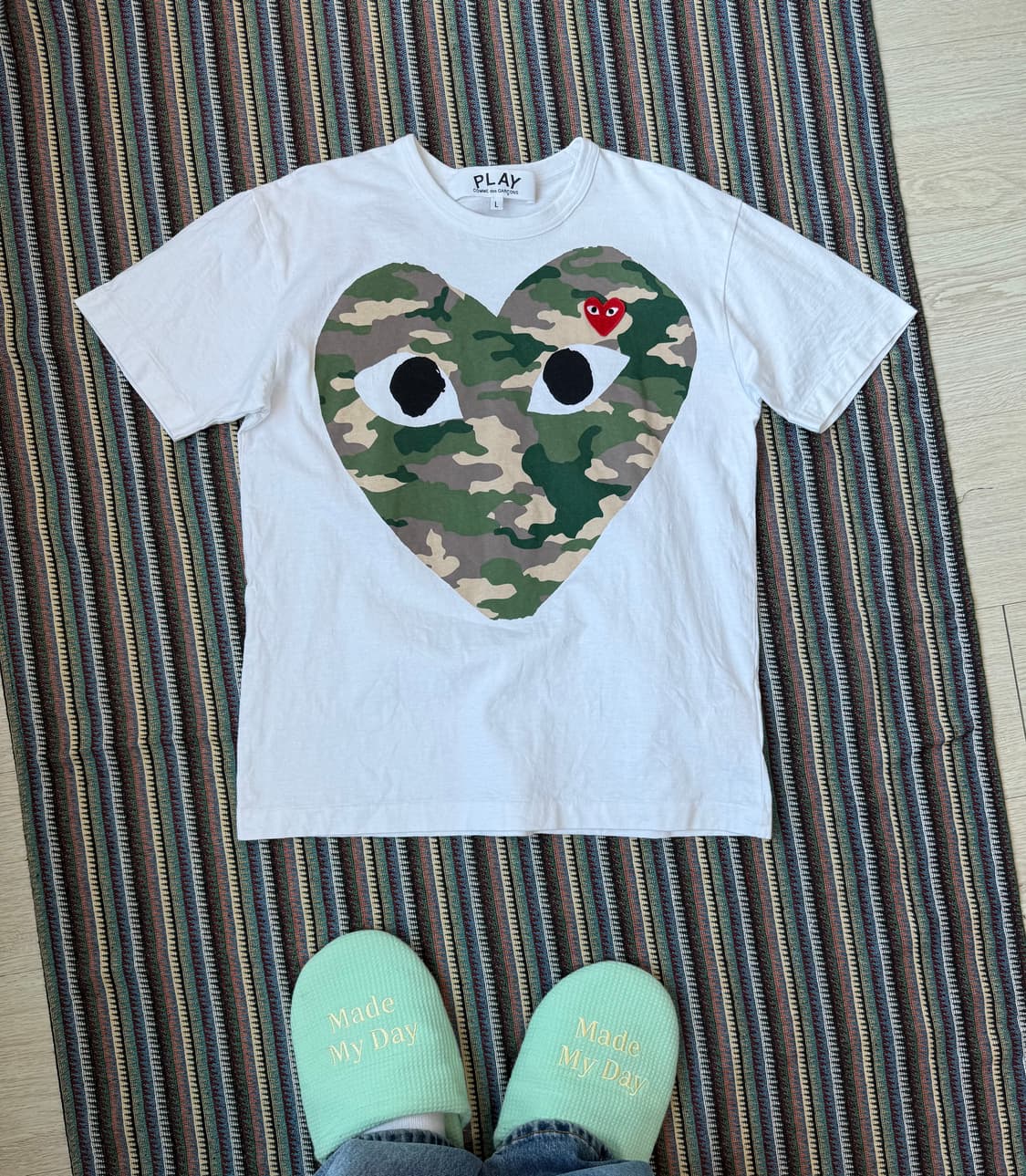 꼼데가르송 카모 반팔 티셔츠 상품이미지1