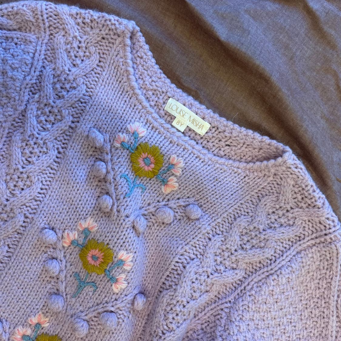 루이스미샤 24fw 자수 스웨터 핑크(8y)   상품이미지6