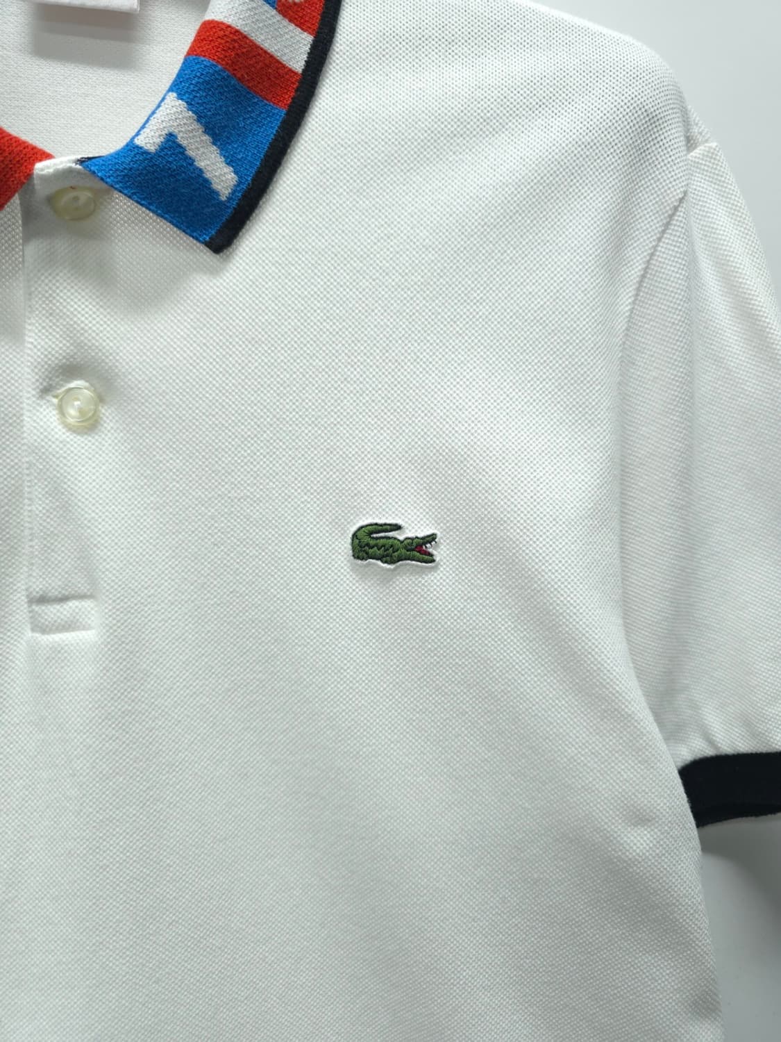 라코스테 라이브 남여공용 칼라 패턴 배색 반팔 피케 셔츠(4사이즈) 상품이미지3