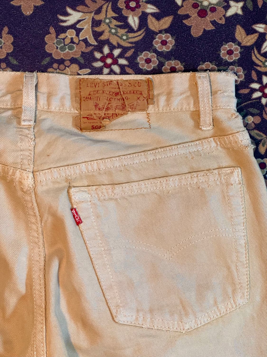 90s Made in USA 리바이스 베이지 501 상품이미지10