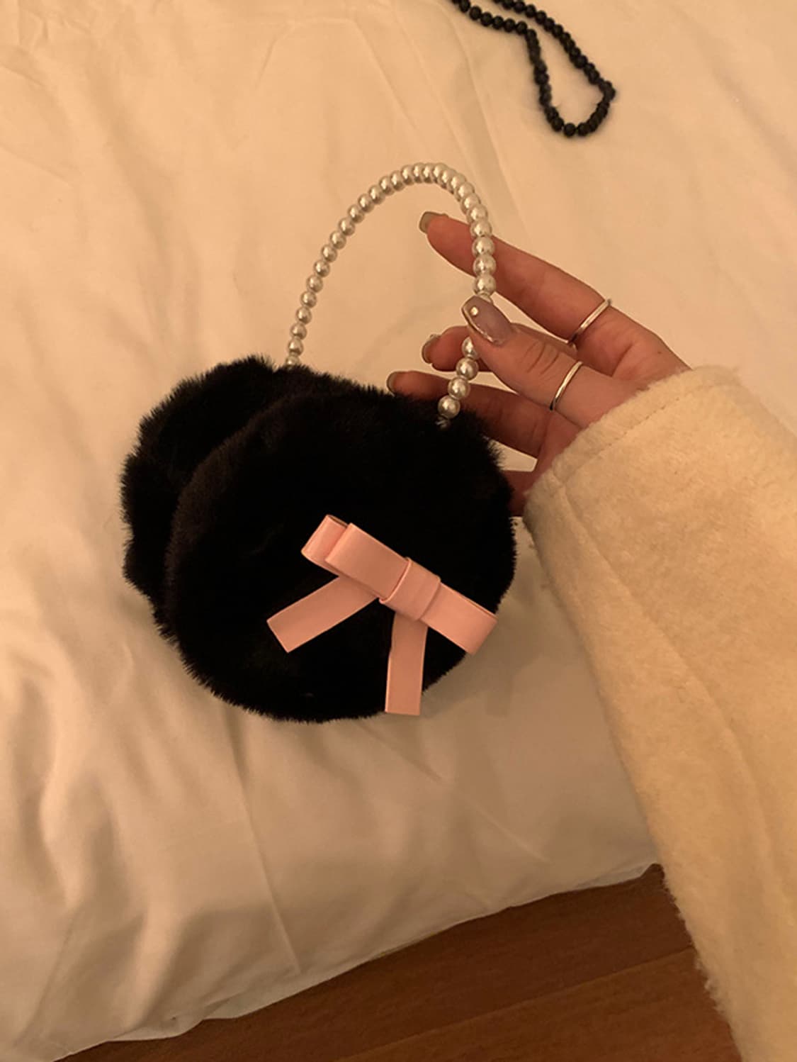 [새상품]갸루 리본 귀마개 상품이미지4