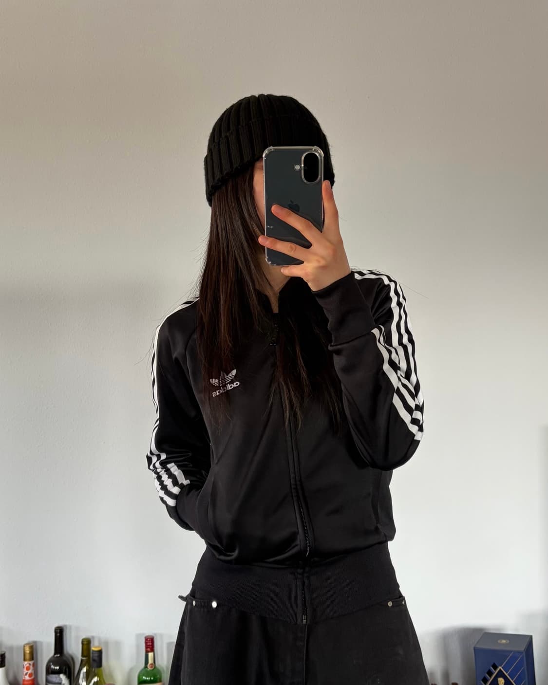 [XS]아디다스 트레포일 블랙 트랙탑 져지 상품이미지1