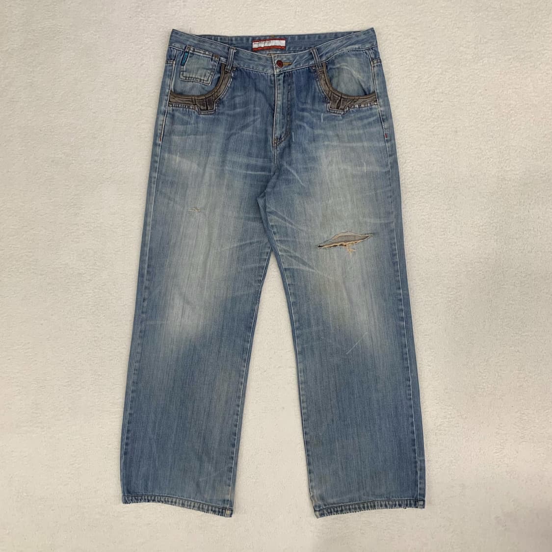 [36] 페리 엘리스 와이드핏 데님팬츠 상품이미지3