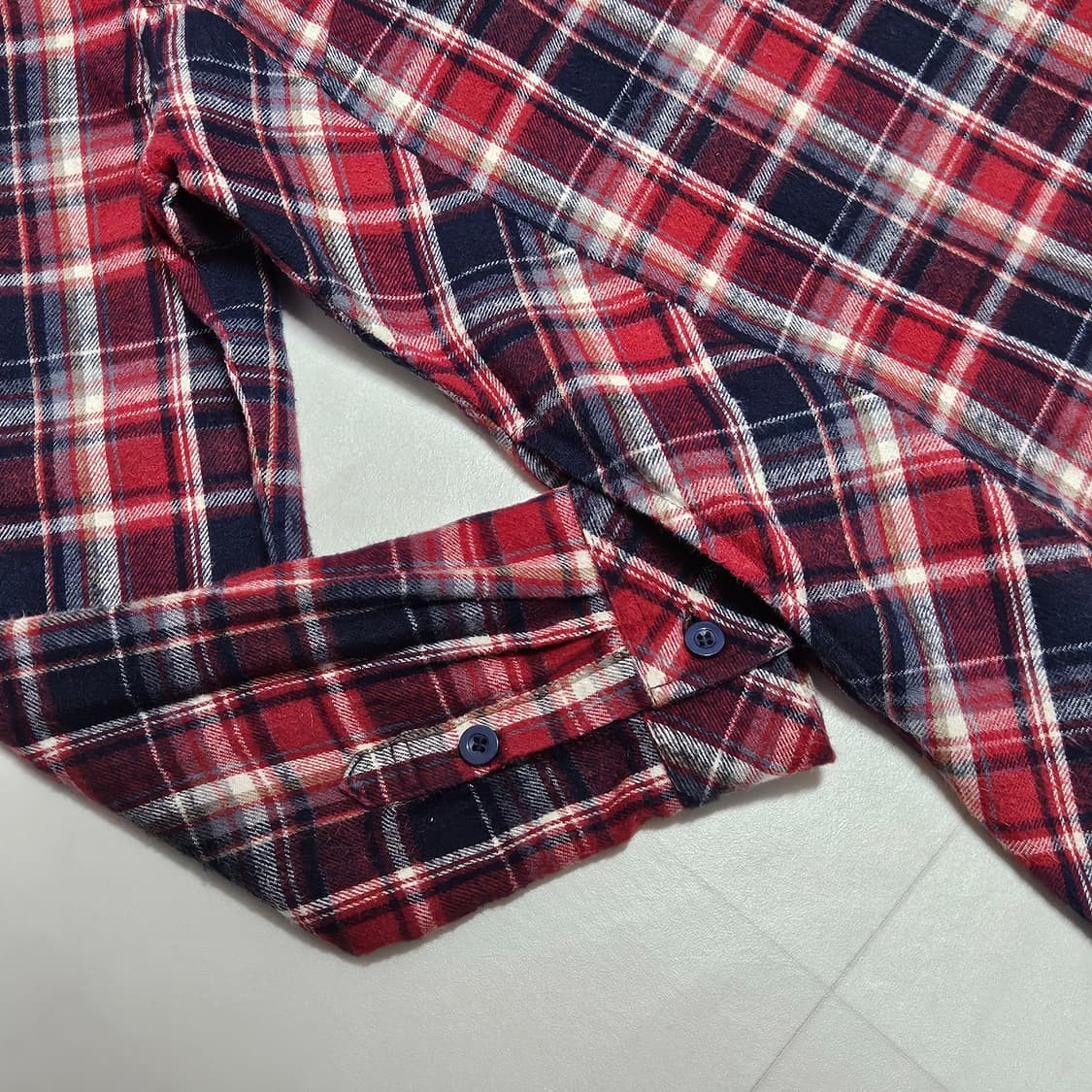 Oscope JPN 일본빈티지 풀오버 체크 블라우스 상품이미지3