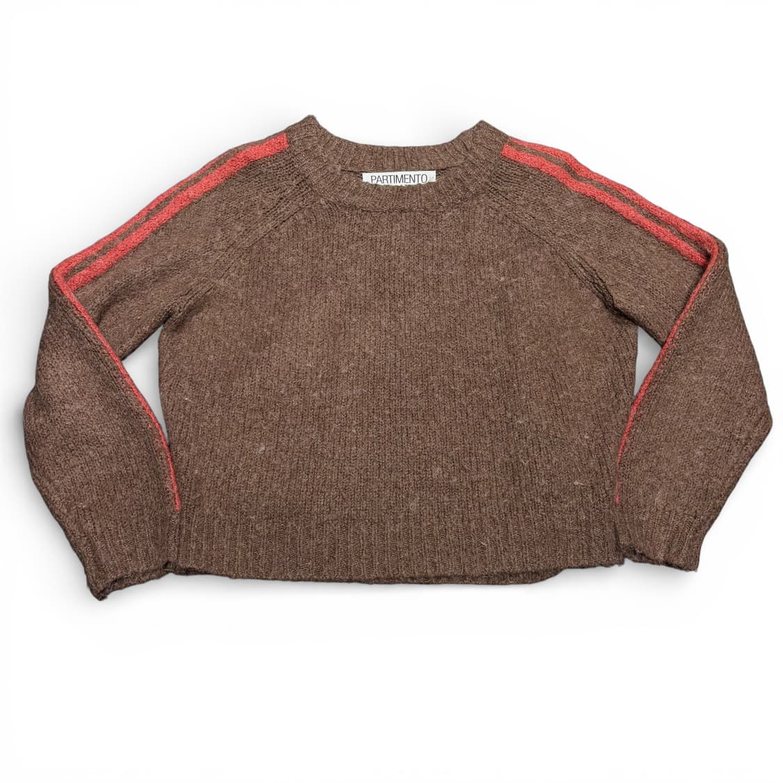 우먼FREE 파르티멘토 브라운 헤어리 자카드 니트 상품이미지2