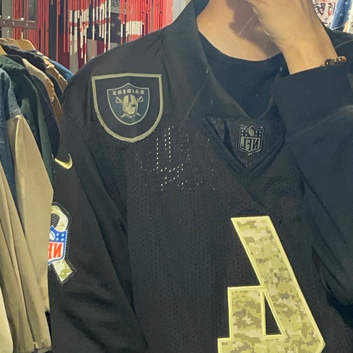 [IM] NFL X NIKE 블랙 No.CARR 반팔져지 상품이미지6