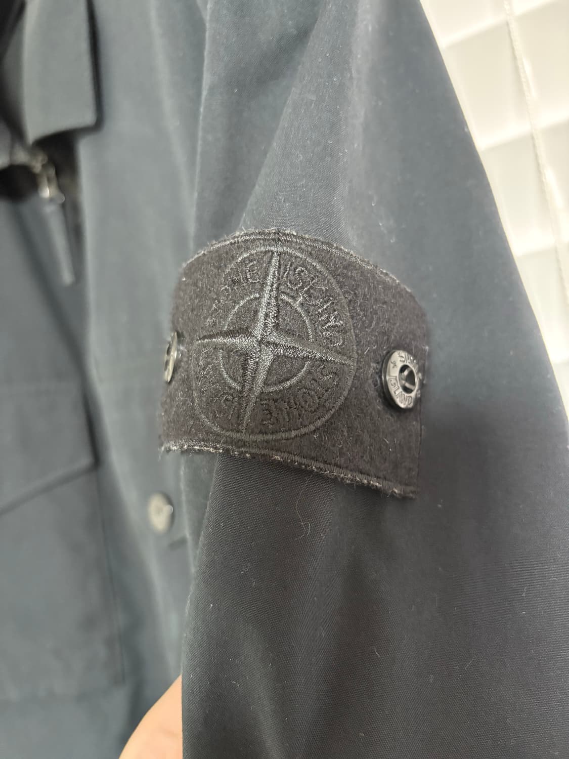 스톤아일랜드 고스트피스 오버셔츠 블랙 상품이미지3