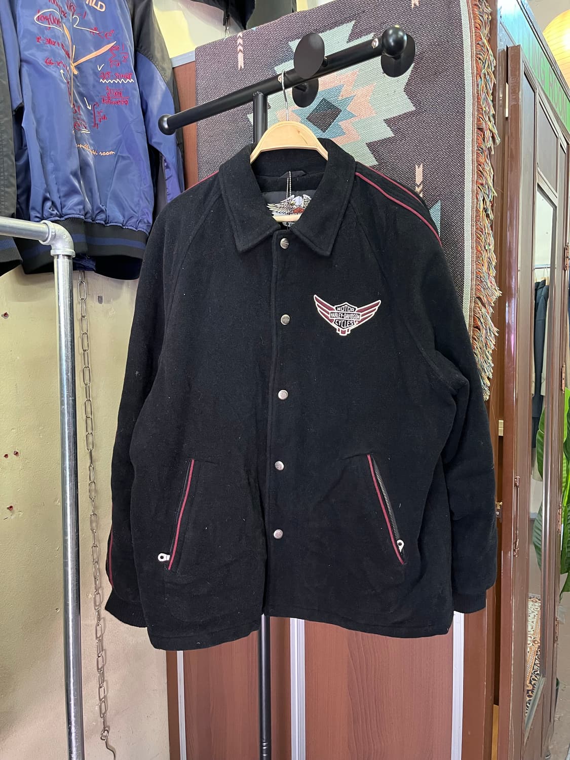 할리데이비슨 울 바시티 자켓 #csz619 상품이미지1