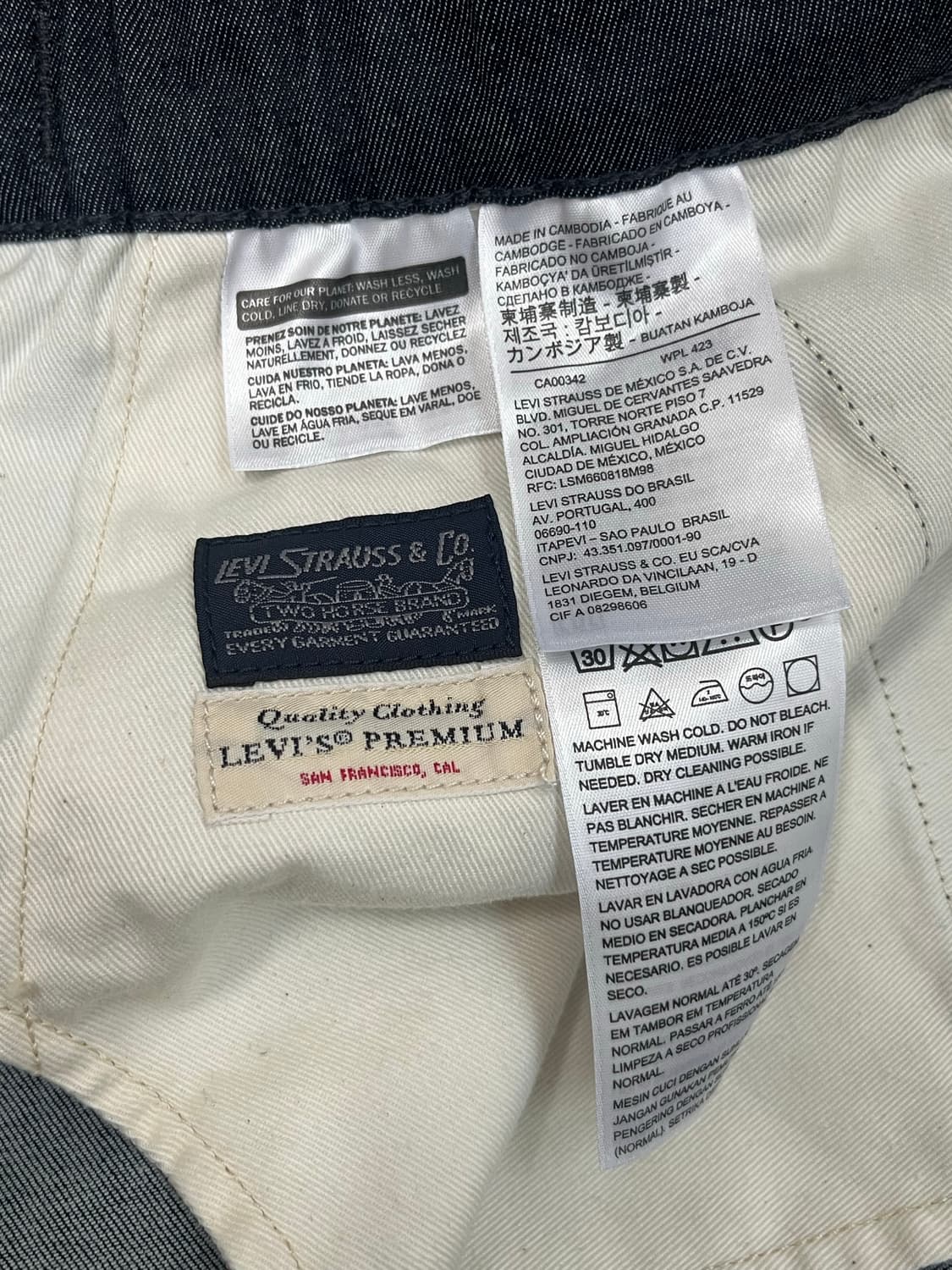 리바이스 풀온 크롭 루즈테이퍼드 팬츠 상품이미지9