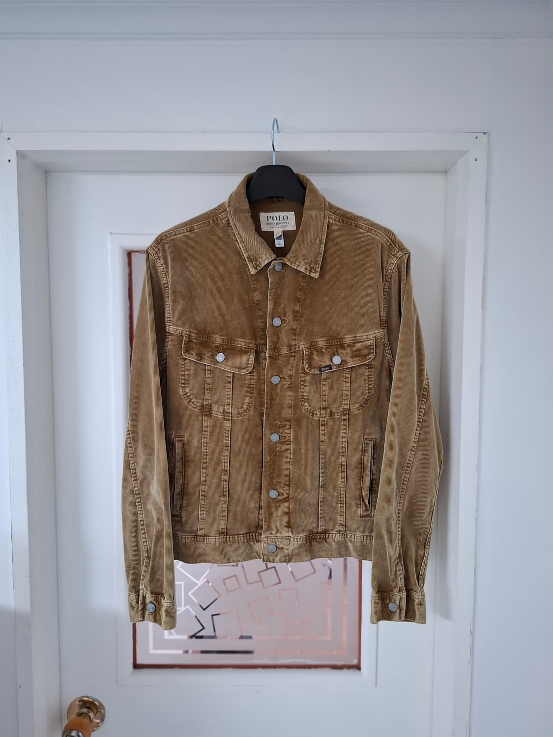 L 폴로 코듀로이 스트레치 트러커 자켓 브라운 상품이미지1