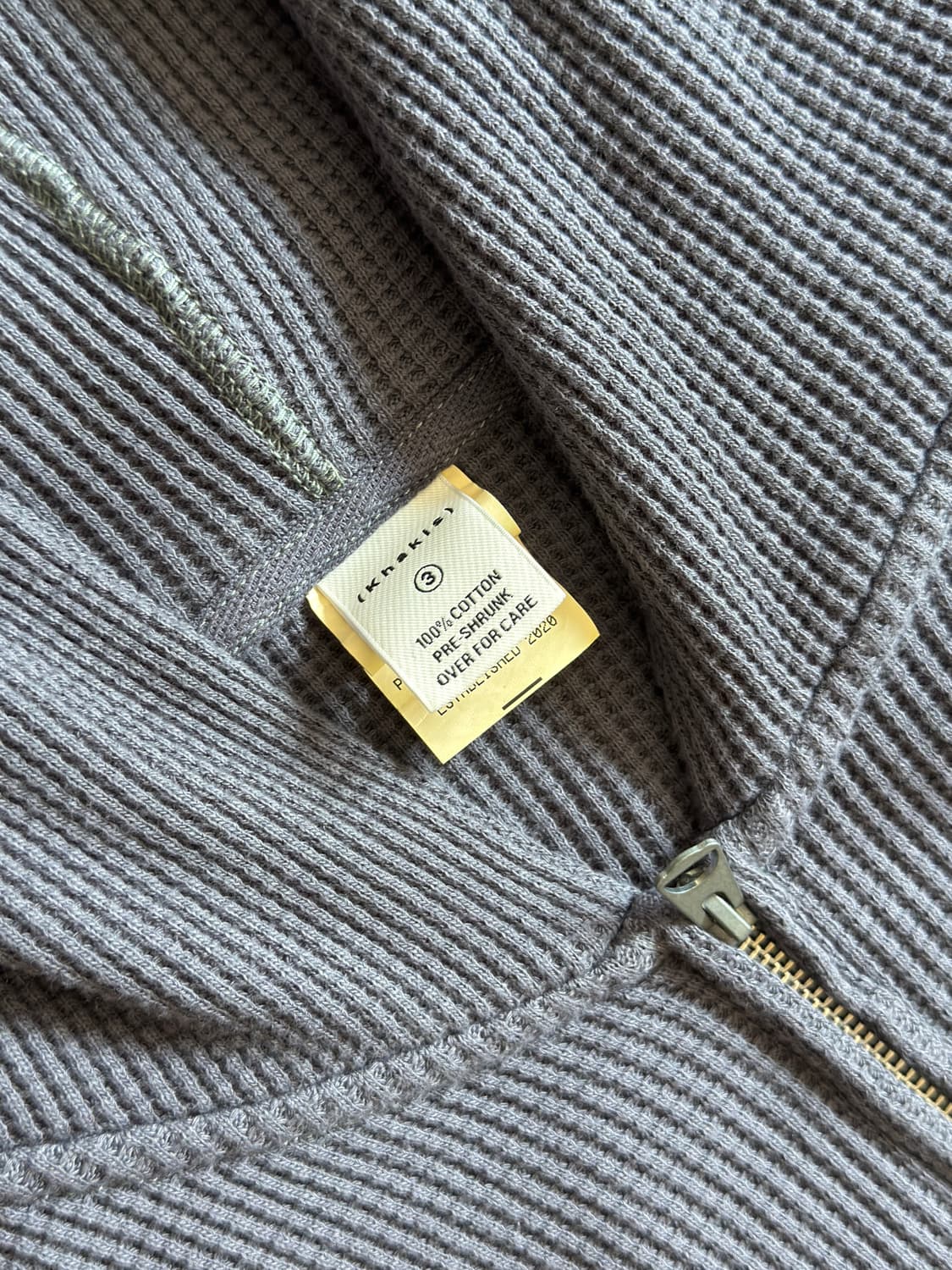 카키스 와플 집업 3(L) 상품이미지3