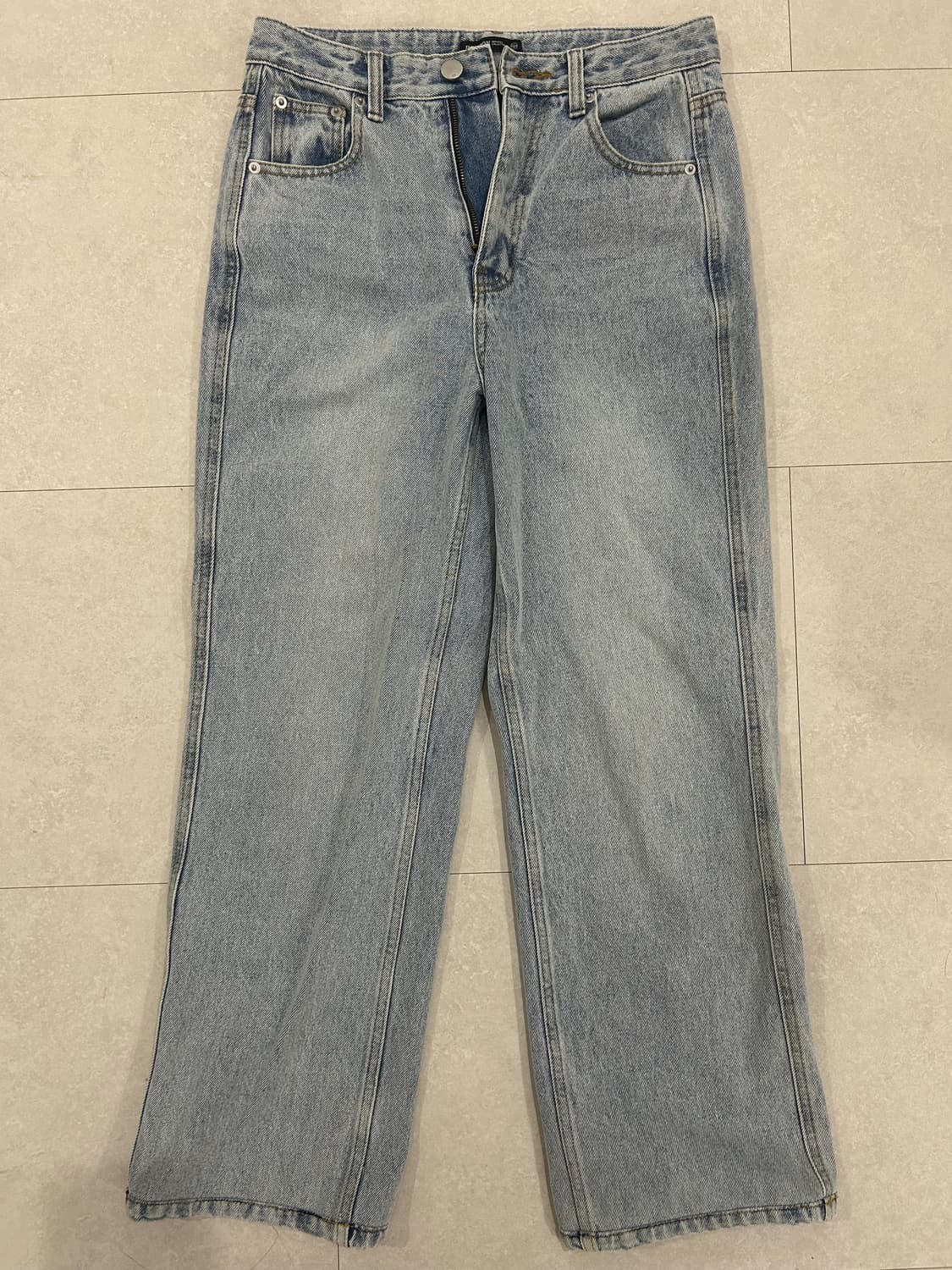 론론 SIDE LINE STRAIGHT DENIM 데님 S 상품이미지1