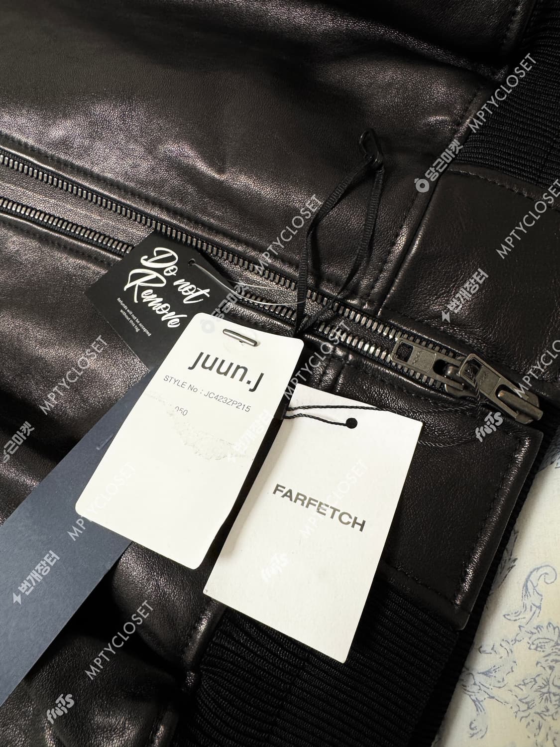 [50] juun.j 준지 24ss 램스킨 마원 자켓 점퍼 상품이미지8