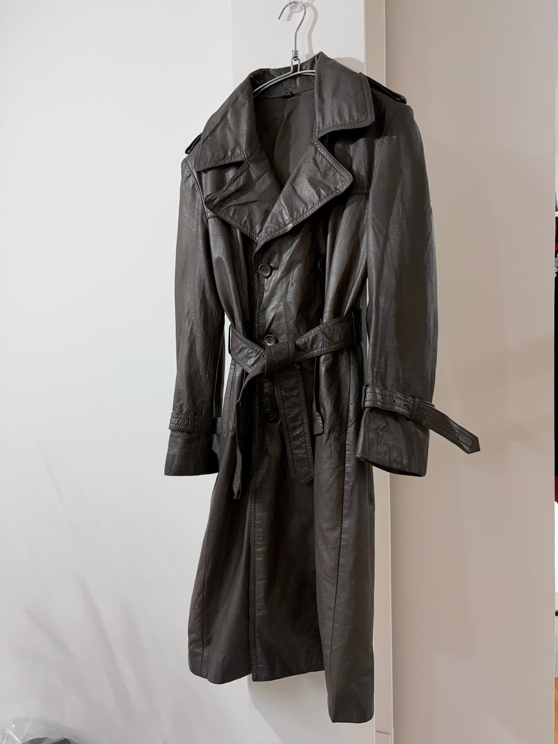 vintage leather coat 상품이미지1