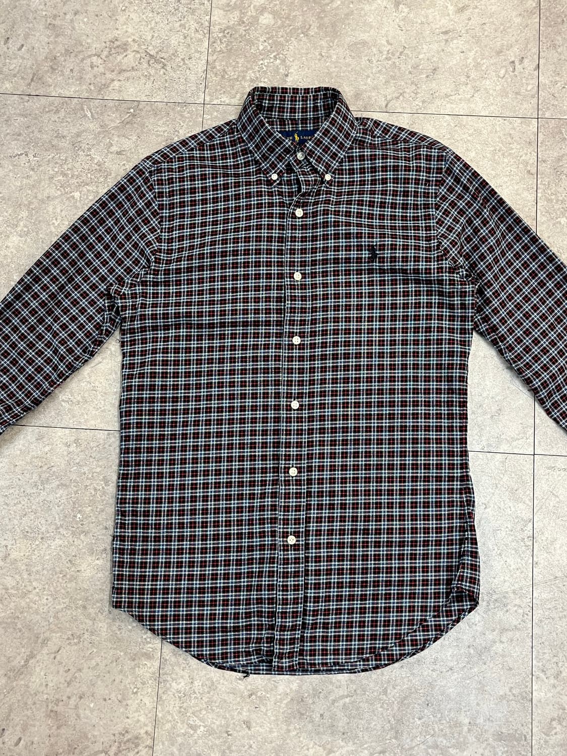 폴로 랄프로렌 체크 셔츠 블랙 S #csz2832  상품이미지5