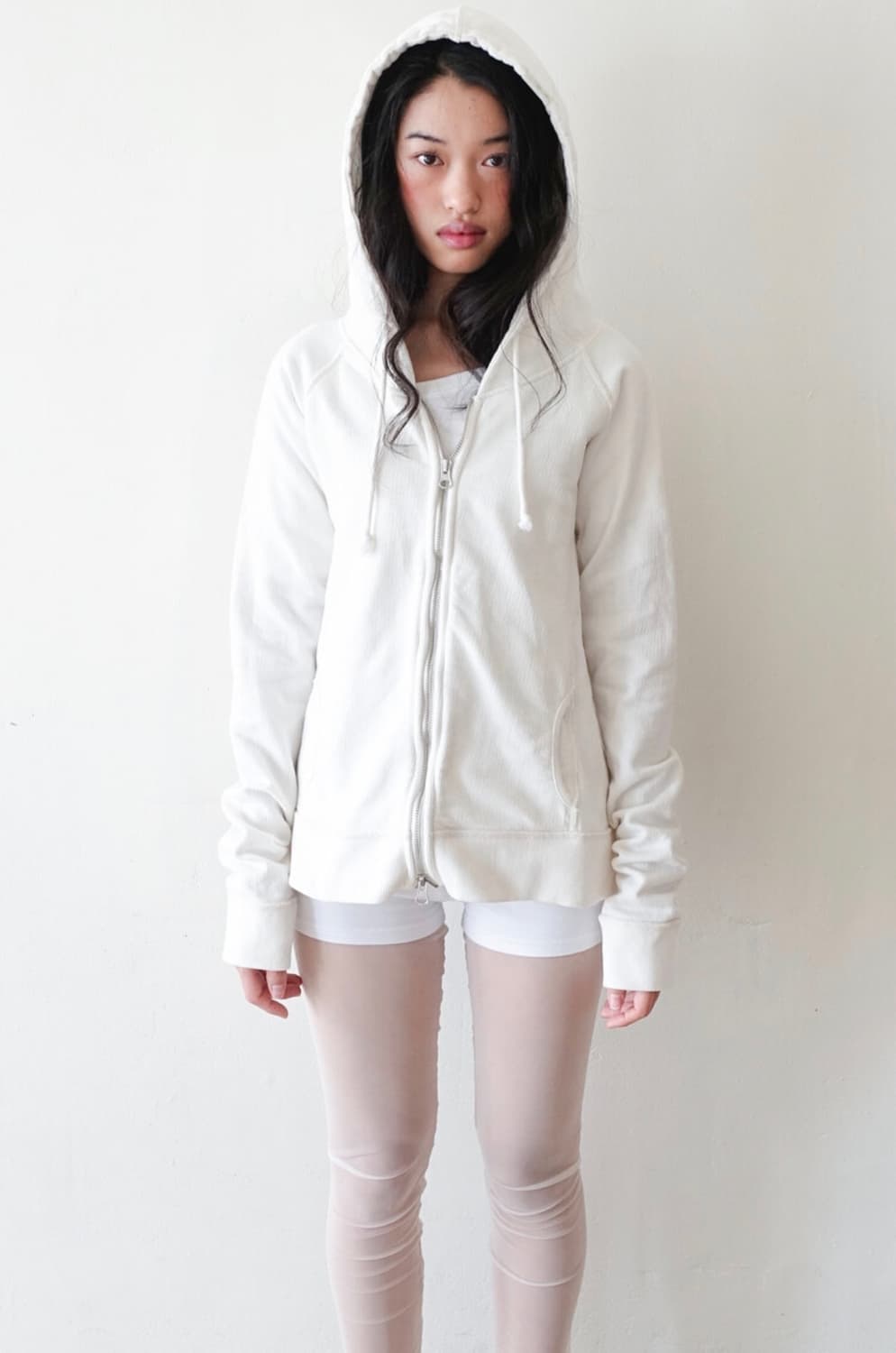 샵페어리[fe.3] washed lily hoodie (ivory) 상품이미지1