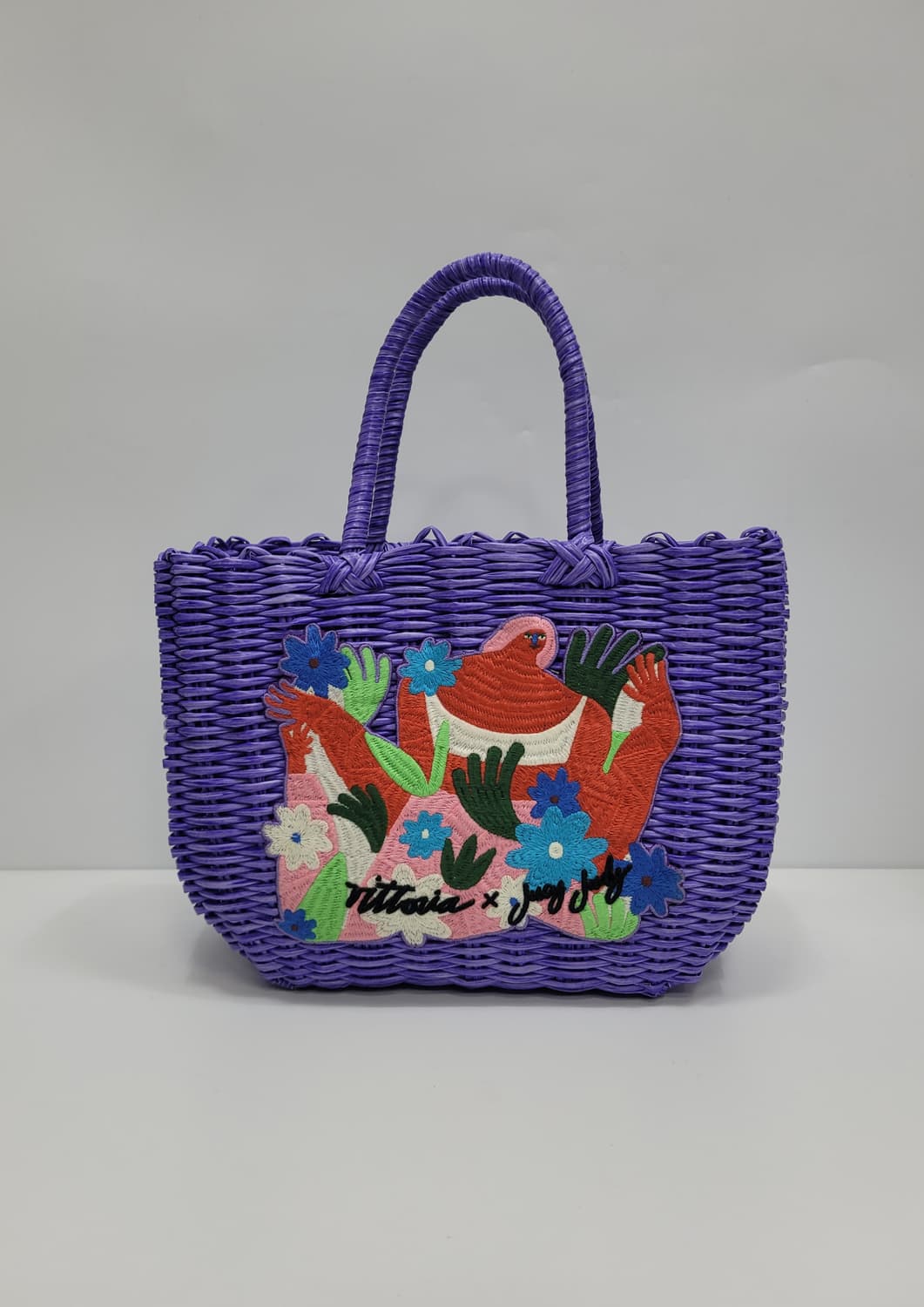 (새상품급) 쥬시쥬디x앰버빅토리아 21SS 콜라보레이션 바스켓백 / 퍼플 상품이미지1