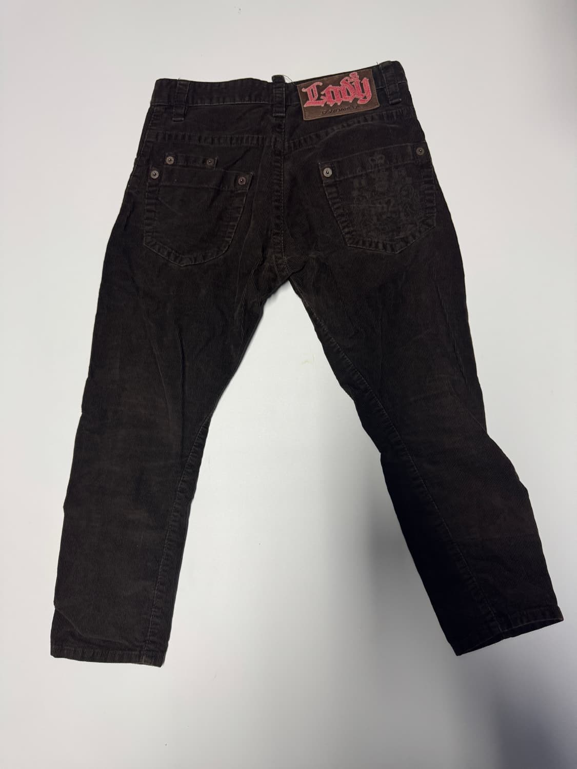 희귀!! 여성 일본 디스퀘어드2 버튼 브라운 코듀로이 팬츠 상품이미지2