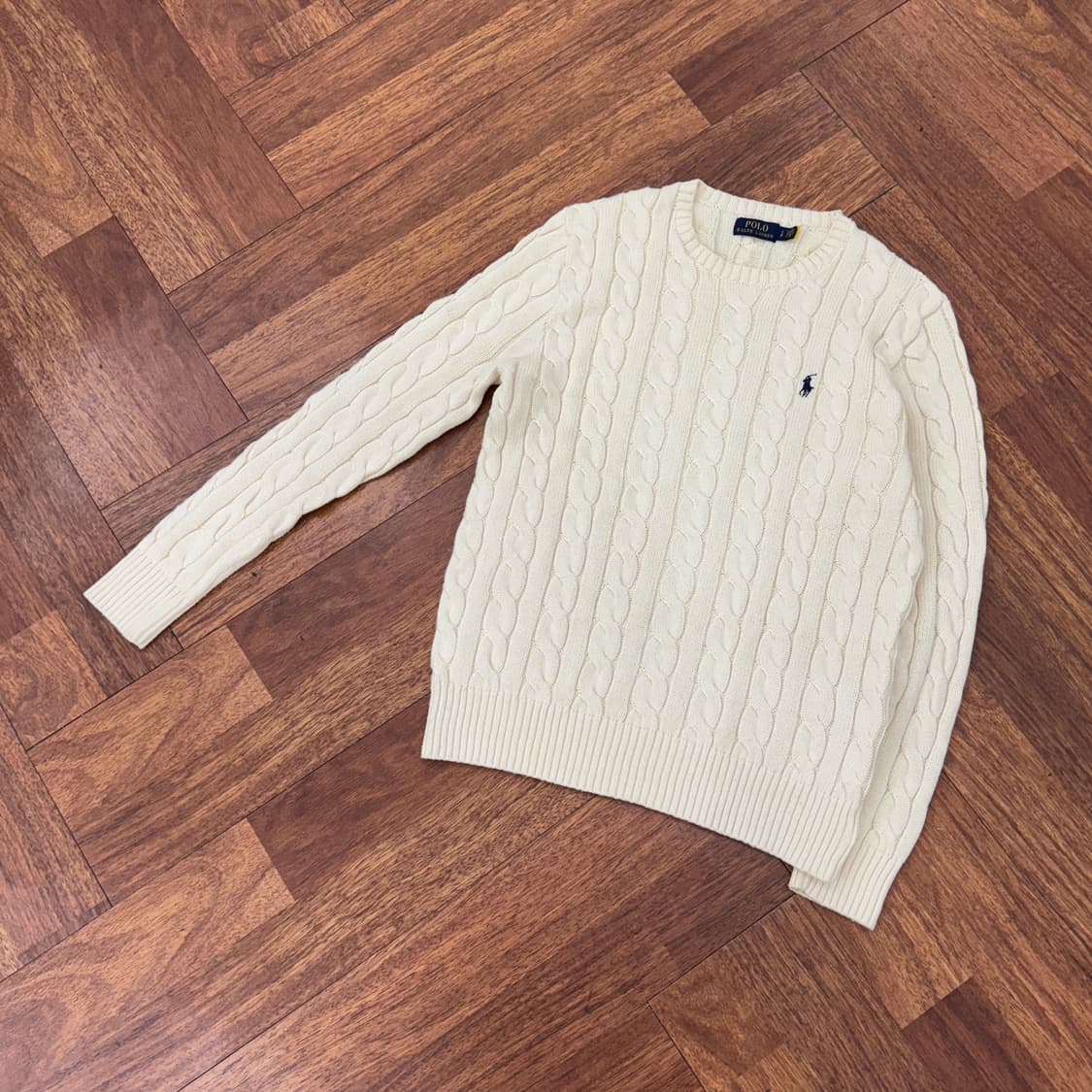 S(100) 폴로 랄프로렌 케이블 니트 코튼 스웨터 상품이미지2