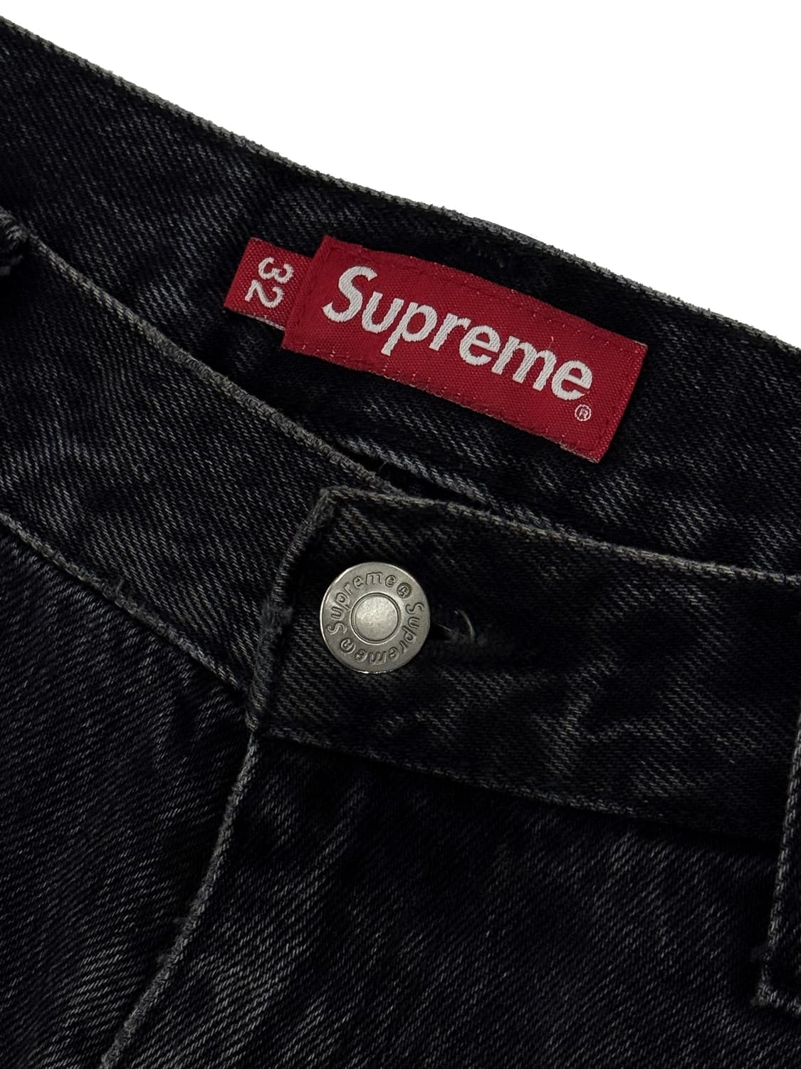 슈프림 더블 니 페인터 팬츠 워시드 블랙 상품이미지3