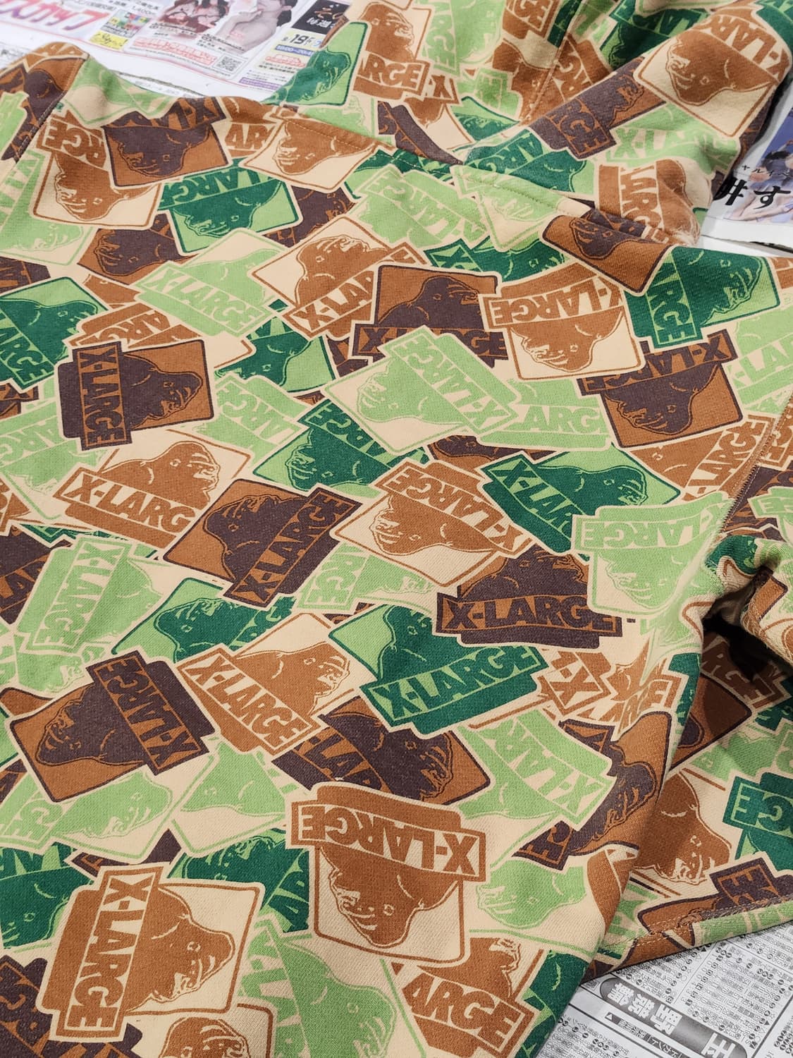 X-LARGE 카모패턴 후드 M 상품이미지8