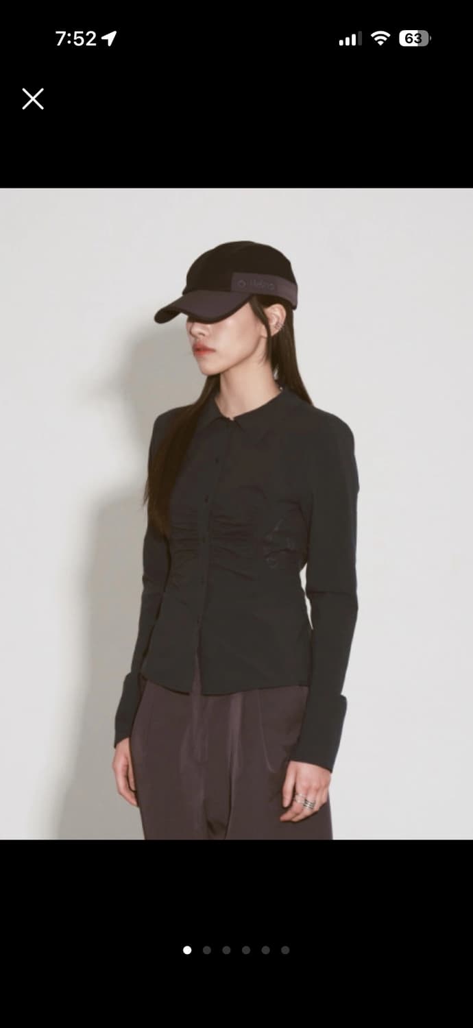 미스치프 셔링 셔츠 차콜 상품이미지4