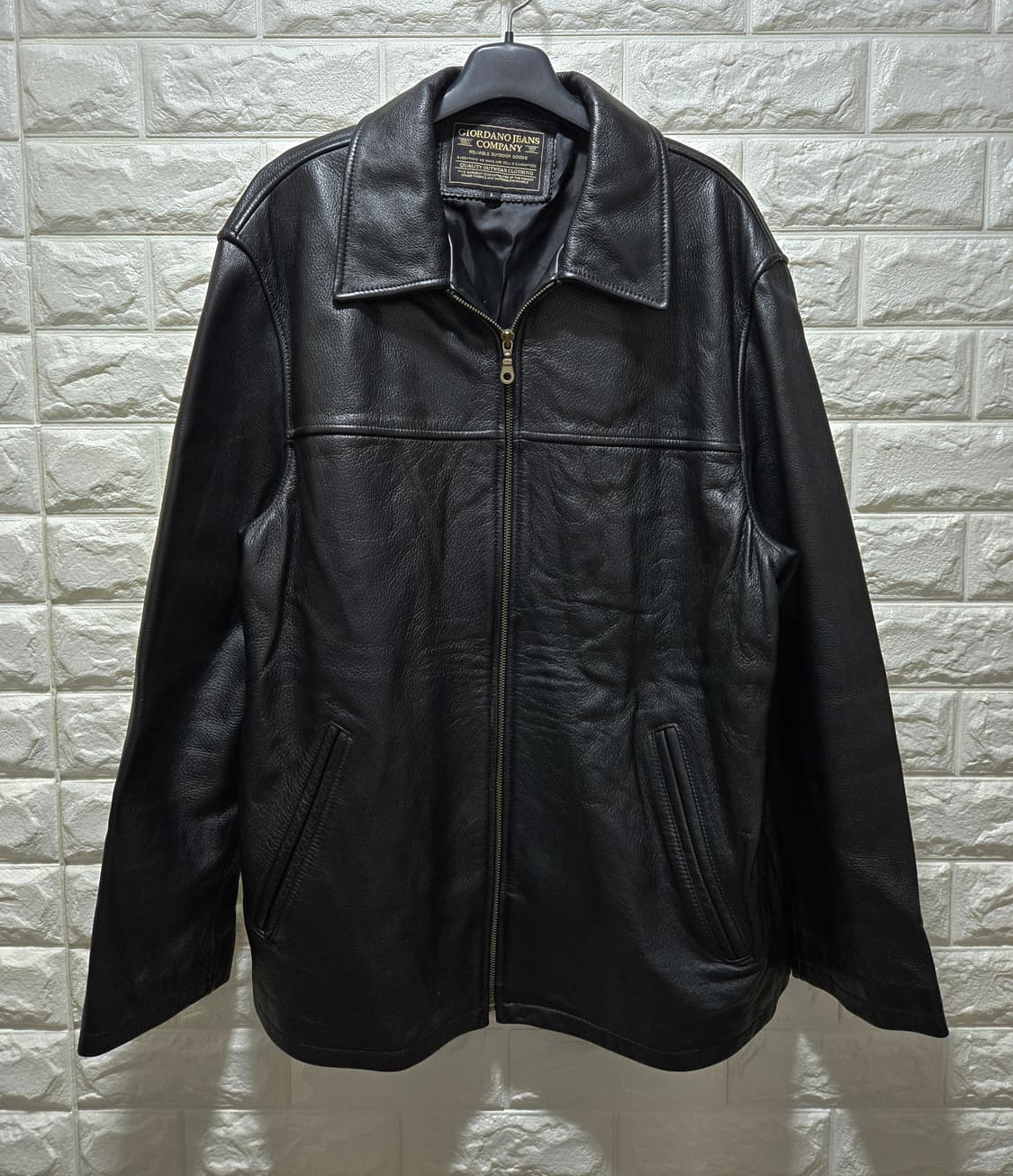 지오다노 진스 소가죽 자켓 100 상품이미지1