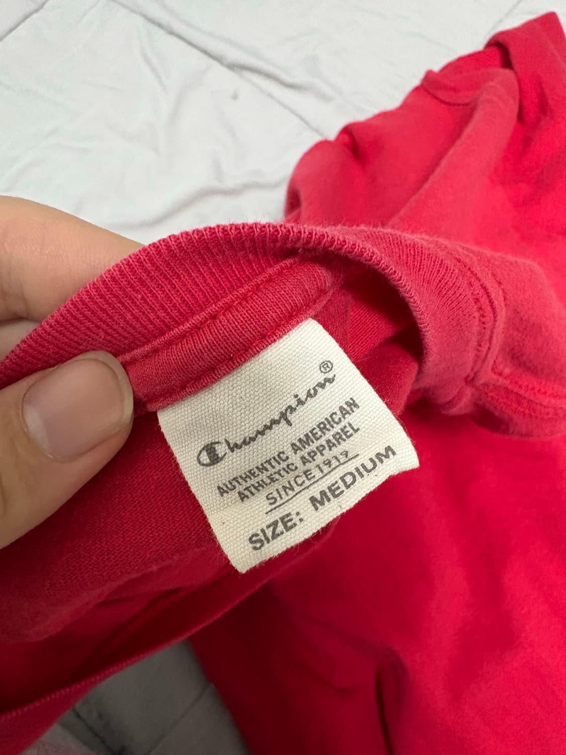 일본 챔피언 긴팔티 m 레드 상품이미지3