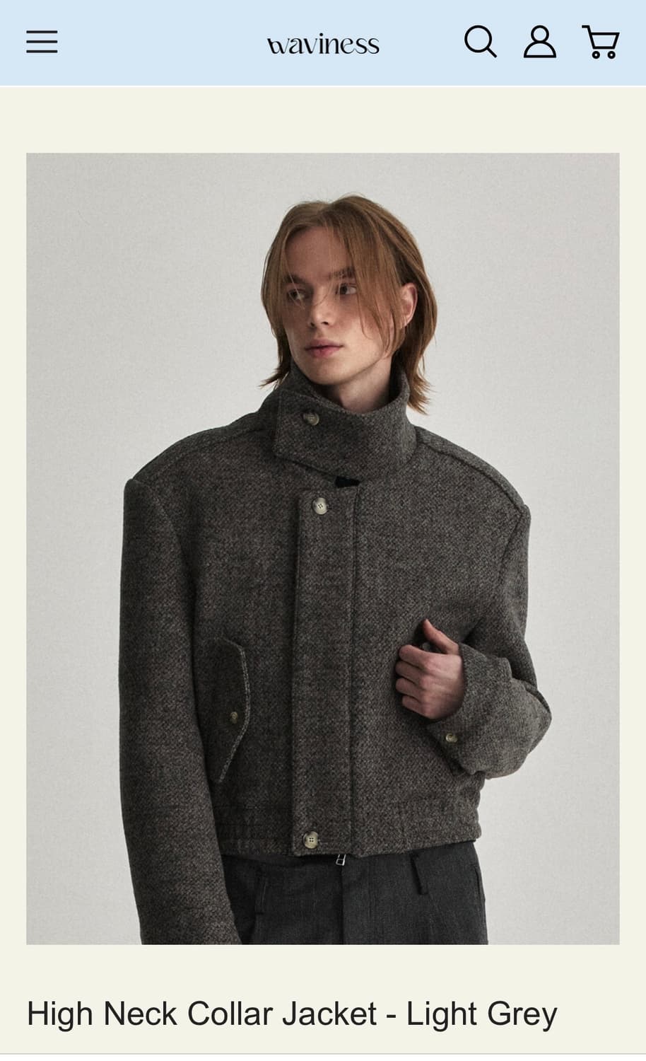 웨이비니스 하이넥 카라 자켓 2 상품이미지1