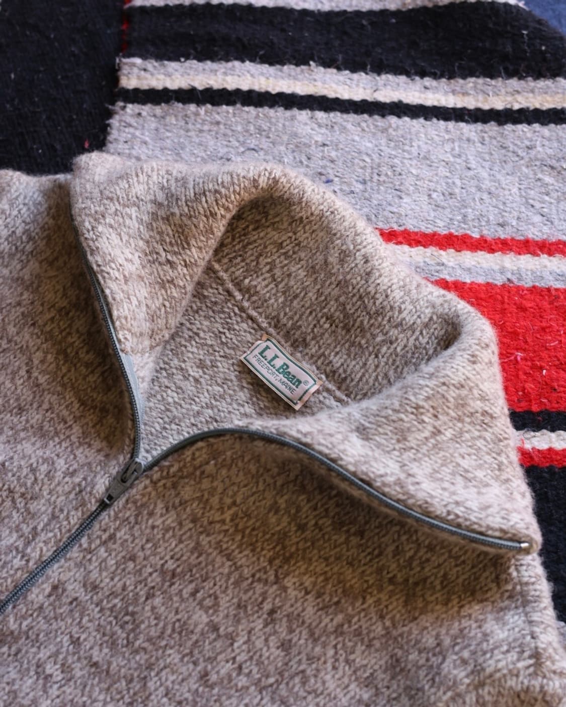 엘엘빈 80s 하이넥 울 니트 가디건 상품이미지2